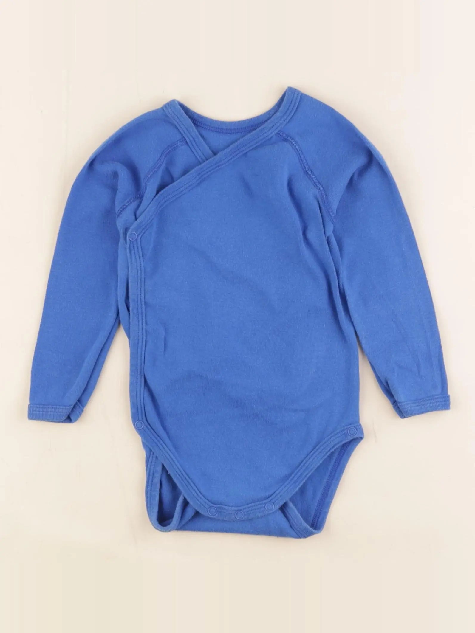 Petit Bateau - body bleu - 12 mois