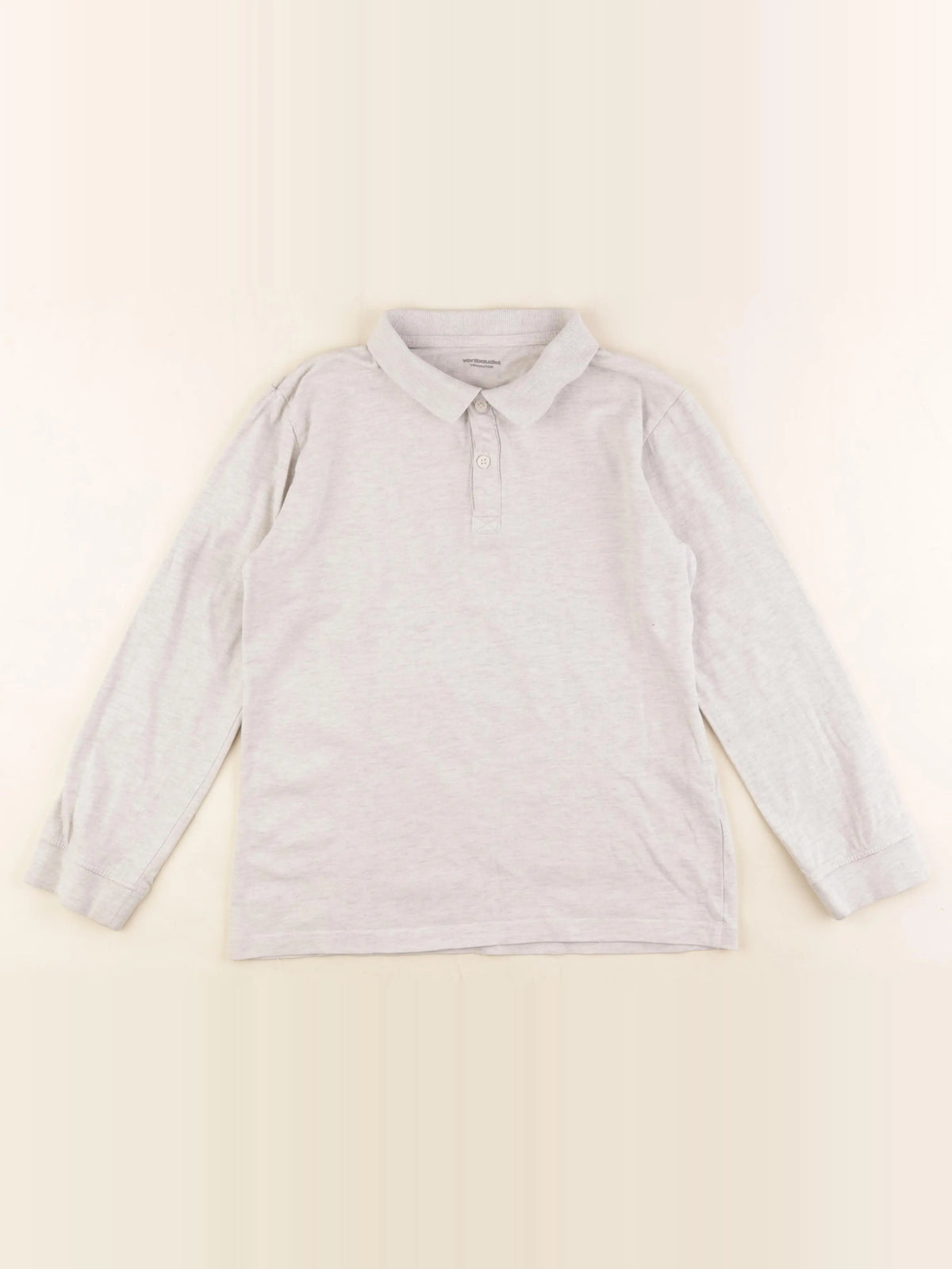 Vertbaudet - polo gris - 10 ans