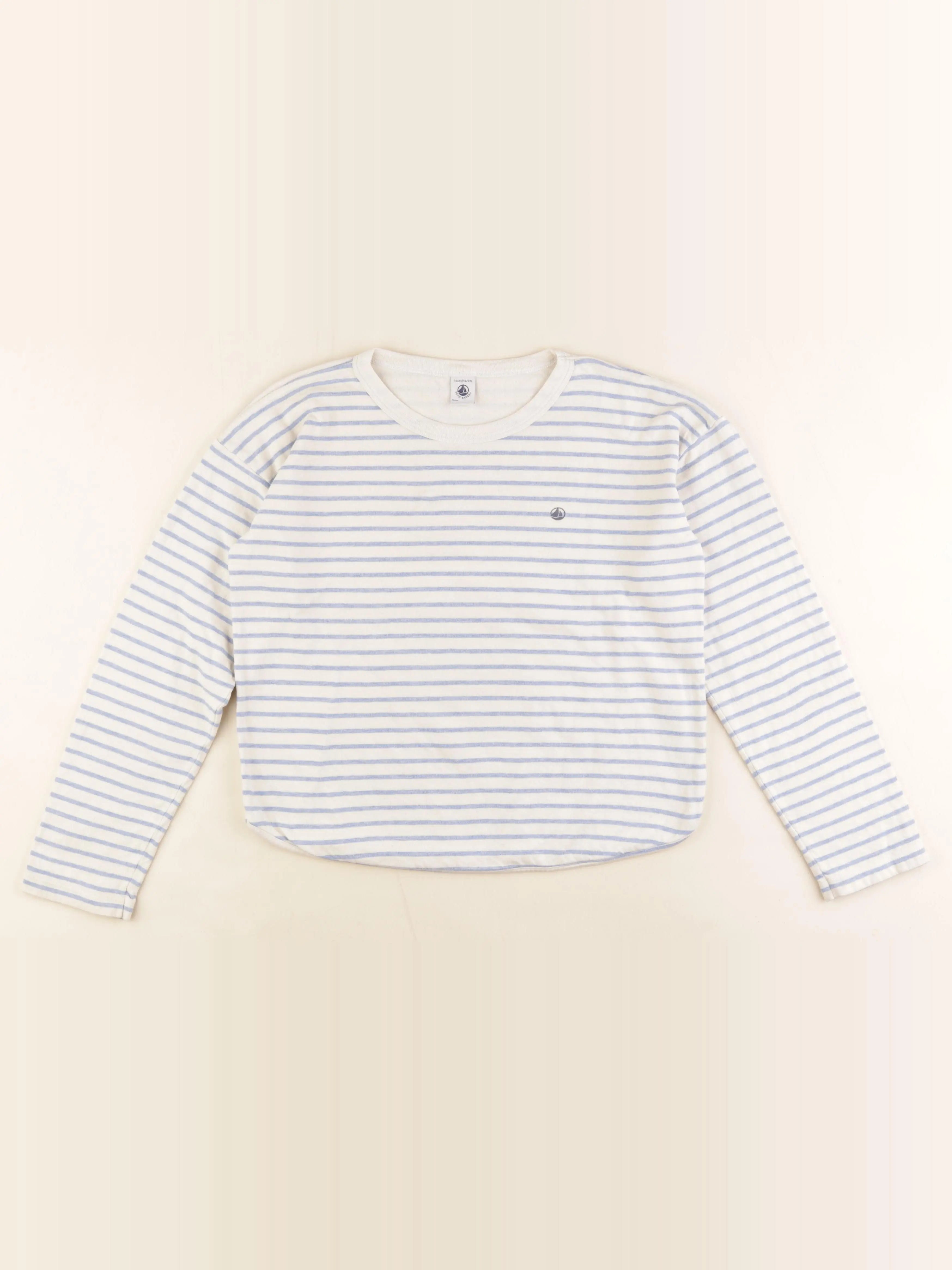 Petit Bateau - tee-shirt bleu - 12 ans
