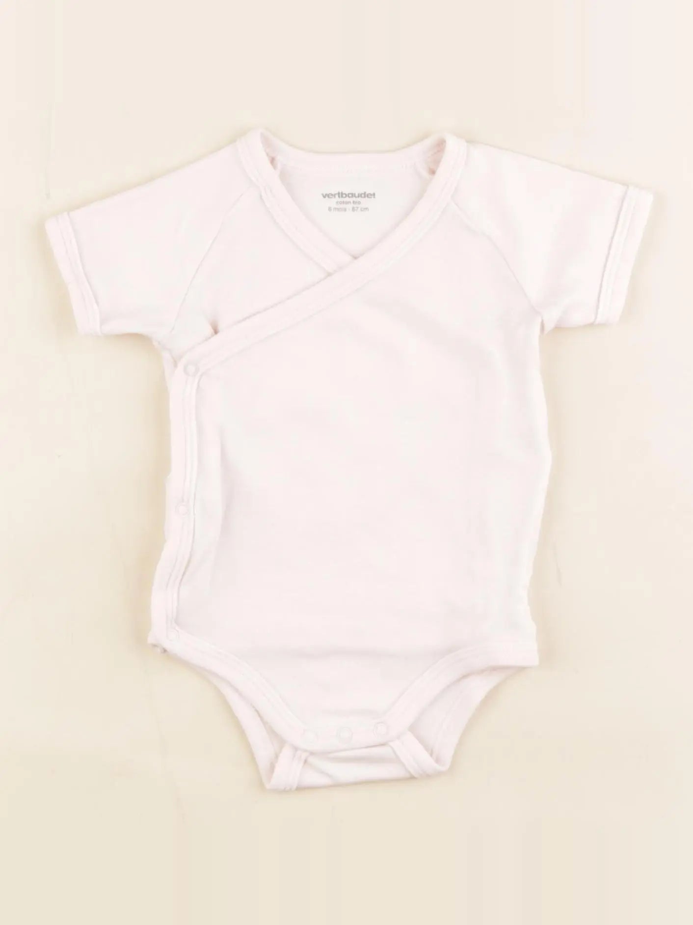 Vertbaudet - body rose - 6 mois