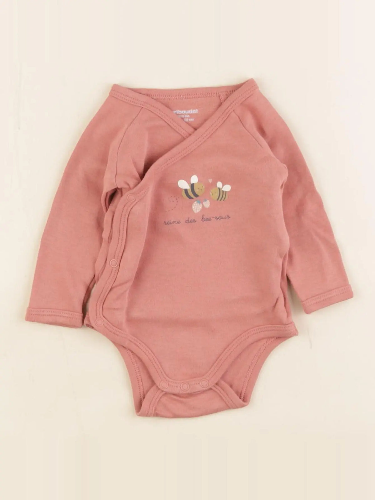 Vertbaudet - body rose - 3 mois