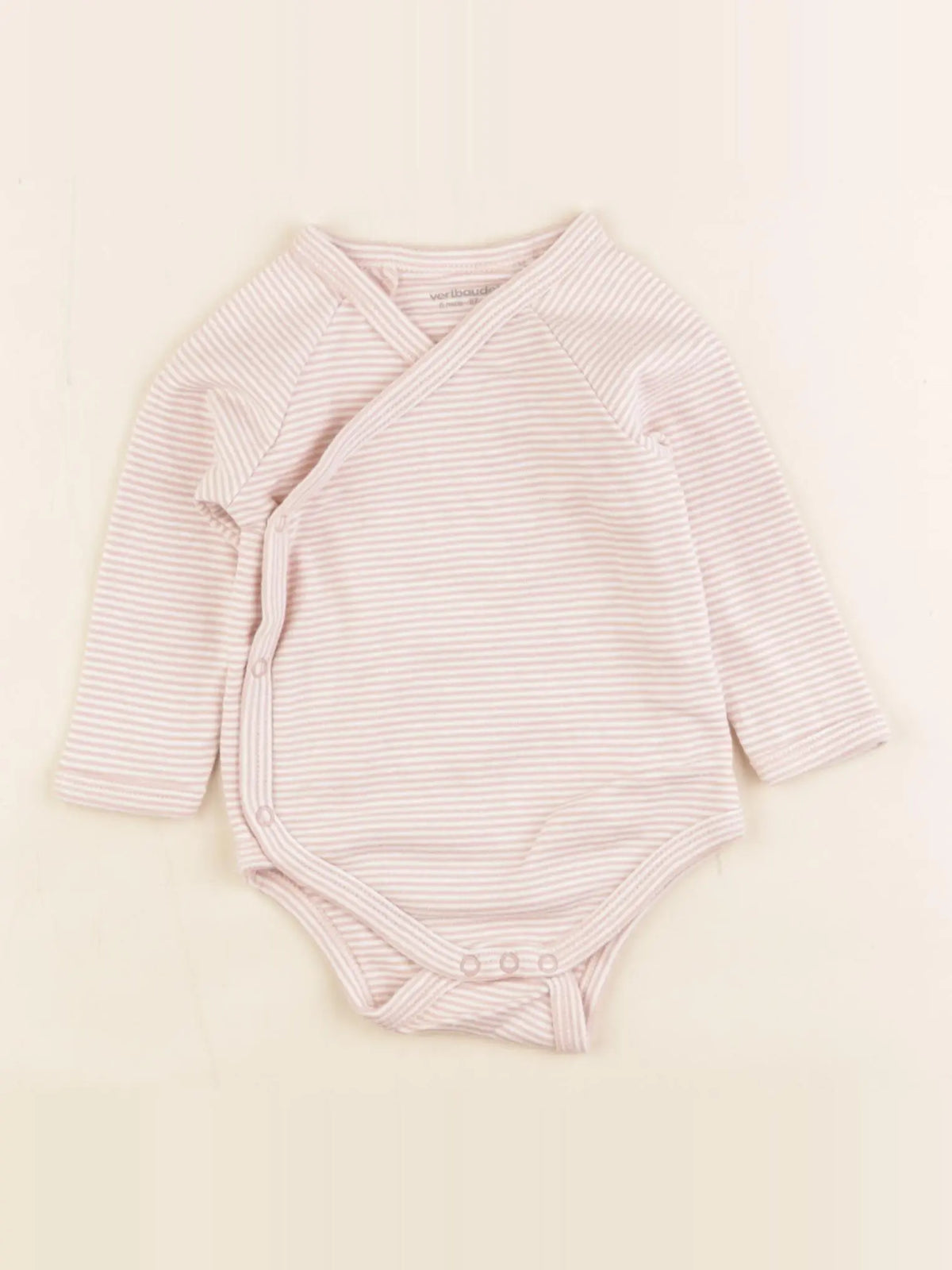 Vertbaudet - body rose - 6 mois