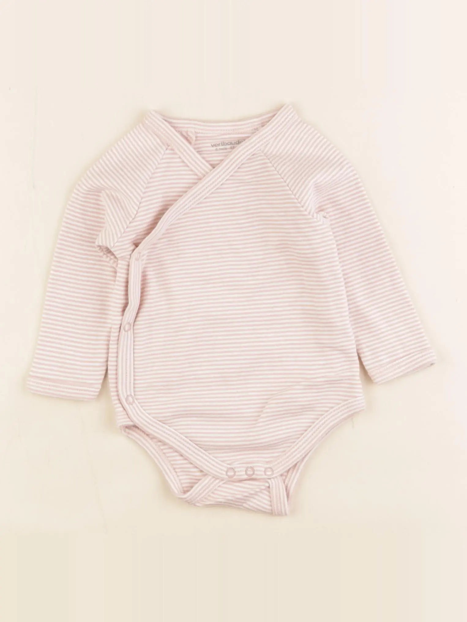 Vertbaudet - body rose - 6 mois