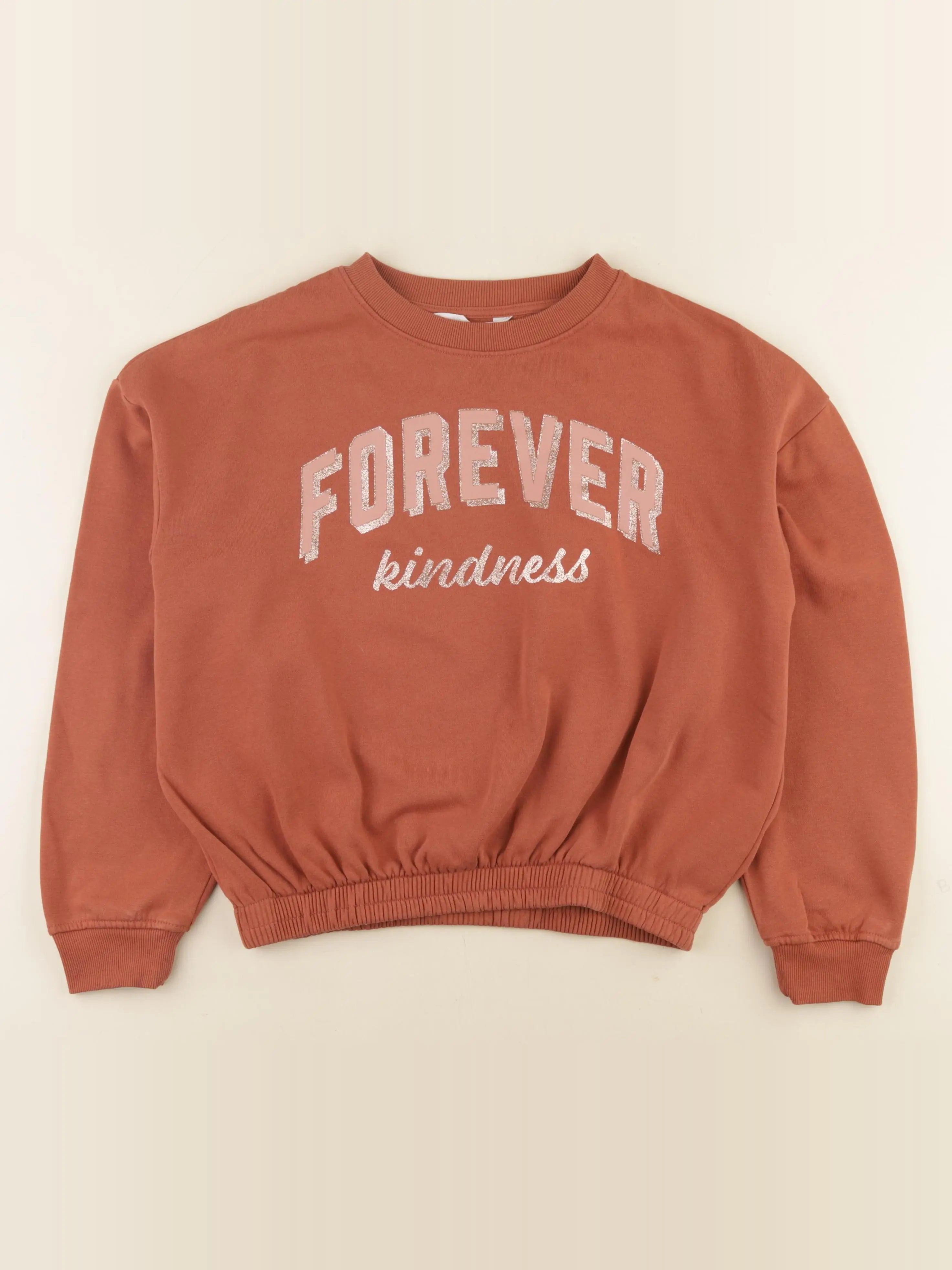 H&M - sweat marron - 13/14 ans