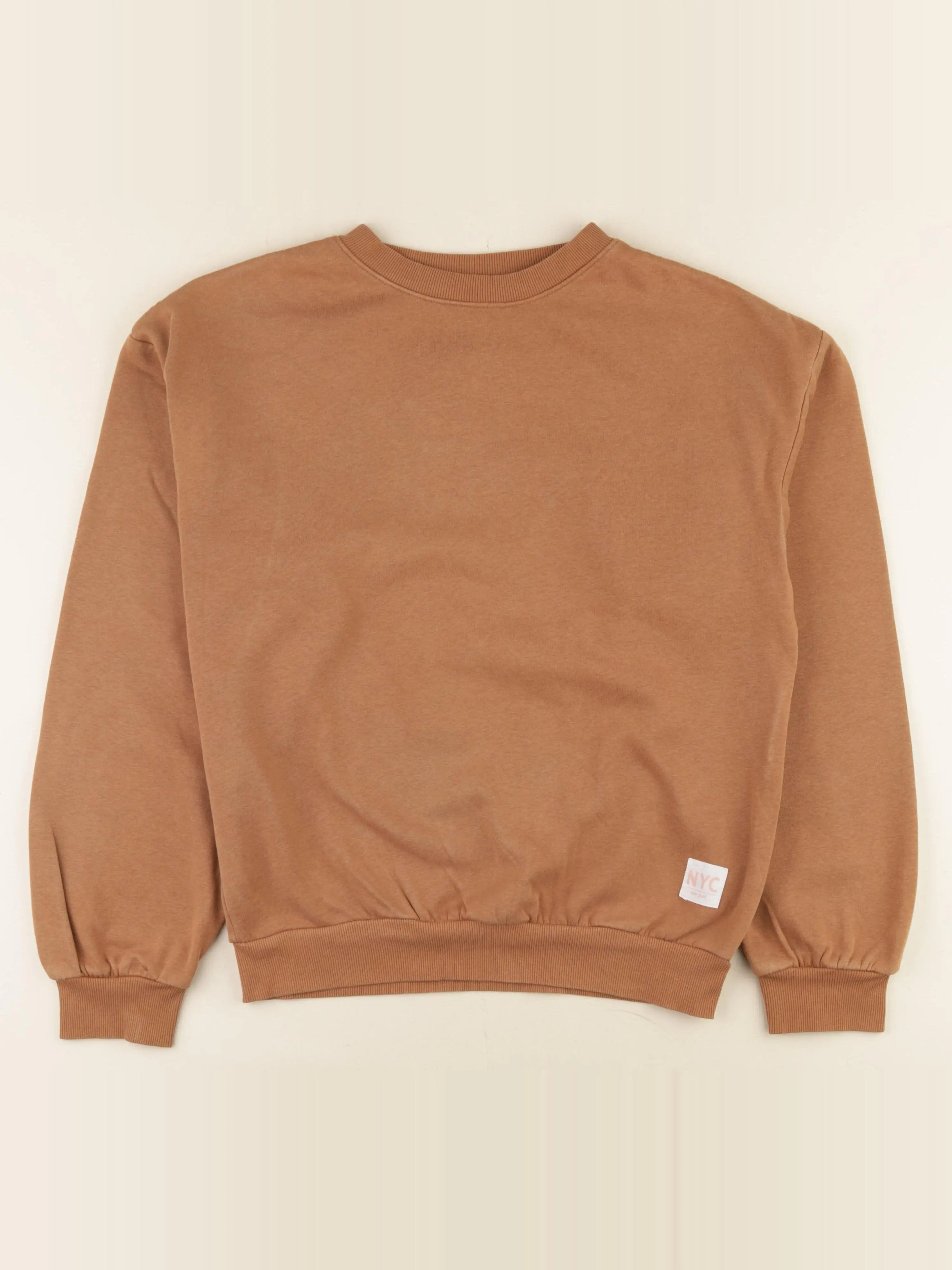 H&M - sweat marron - 12/14 ans