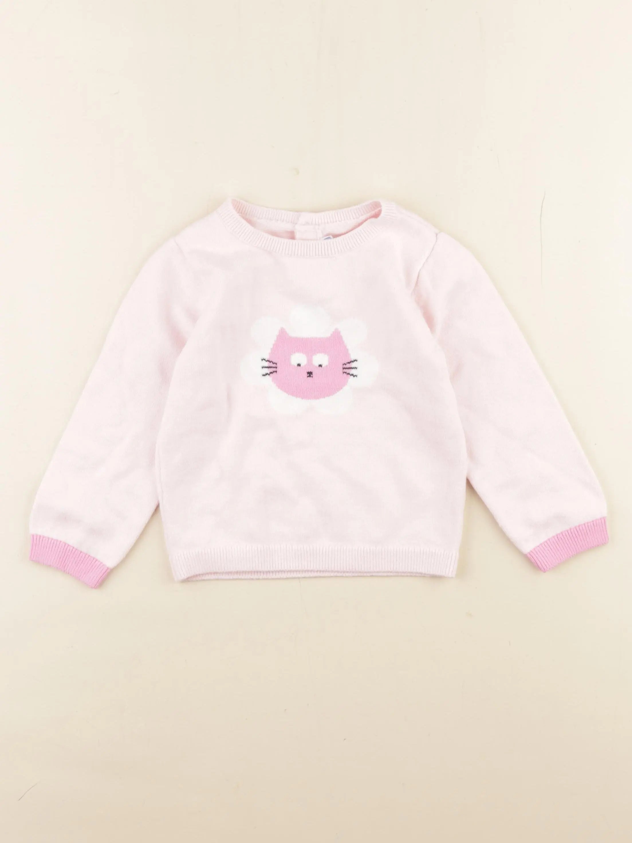 Jacadi - pull rose - 36 mois