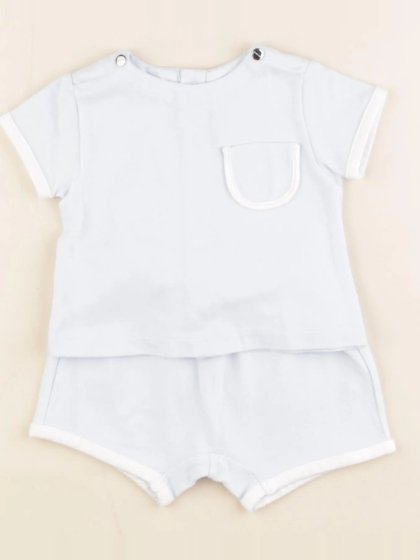 Jacadi - ensemble bleu - 6 mois