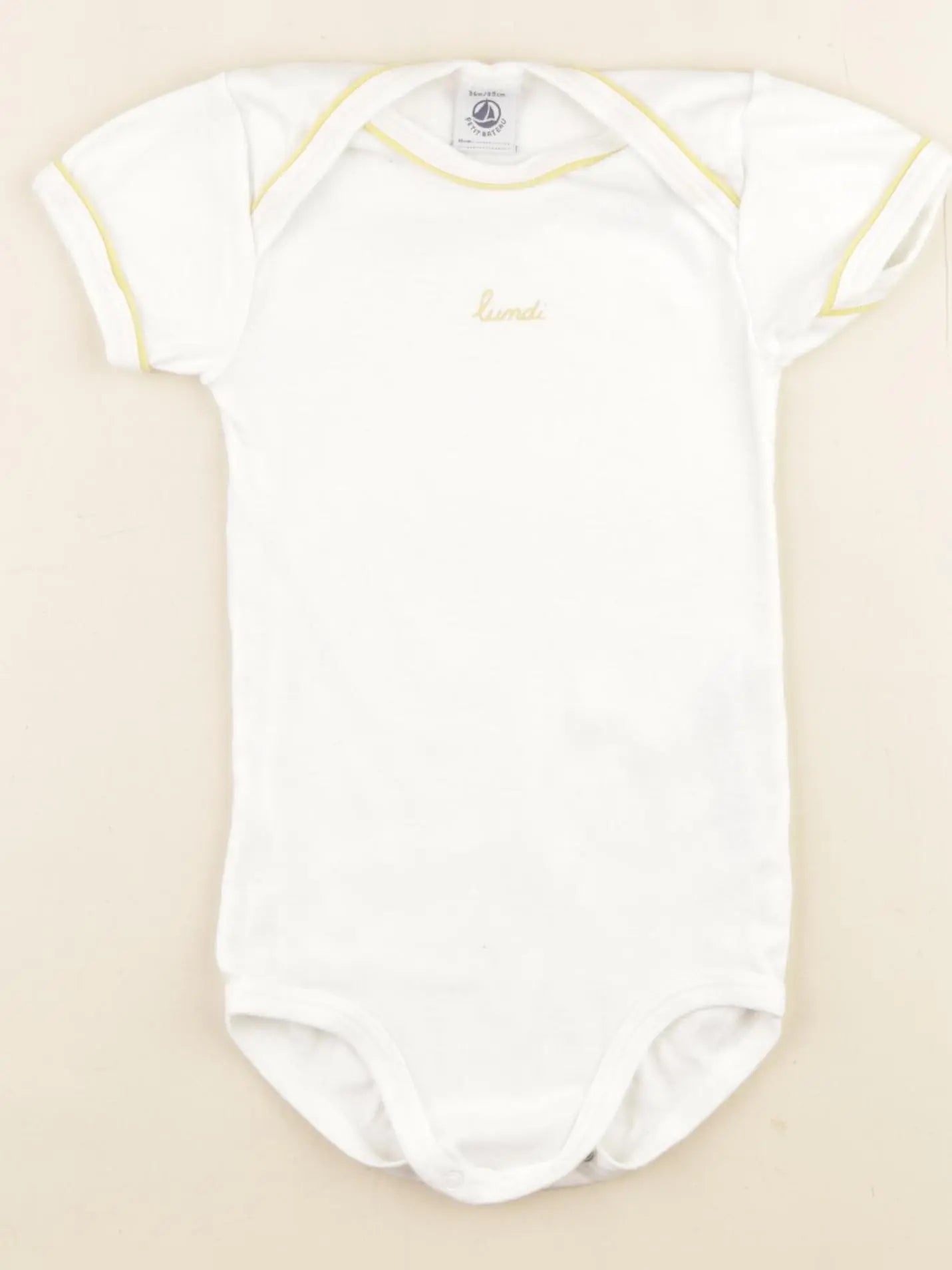 Petit Bateau - body blanc - 36 mois