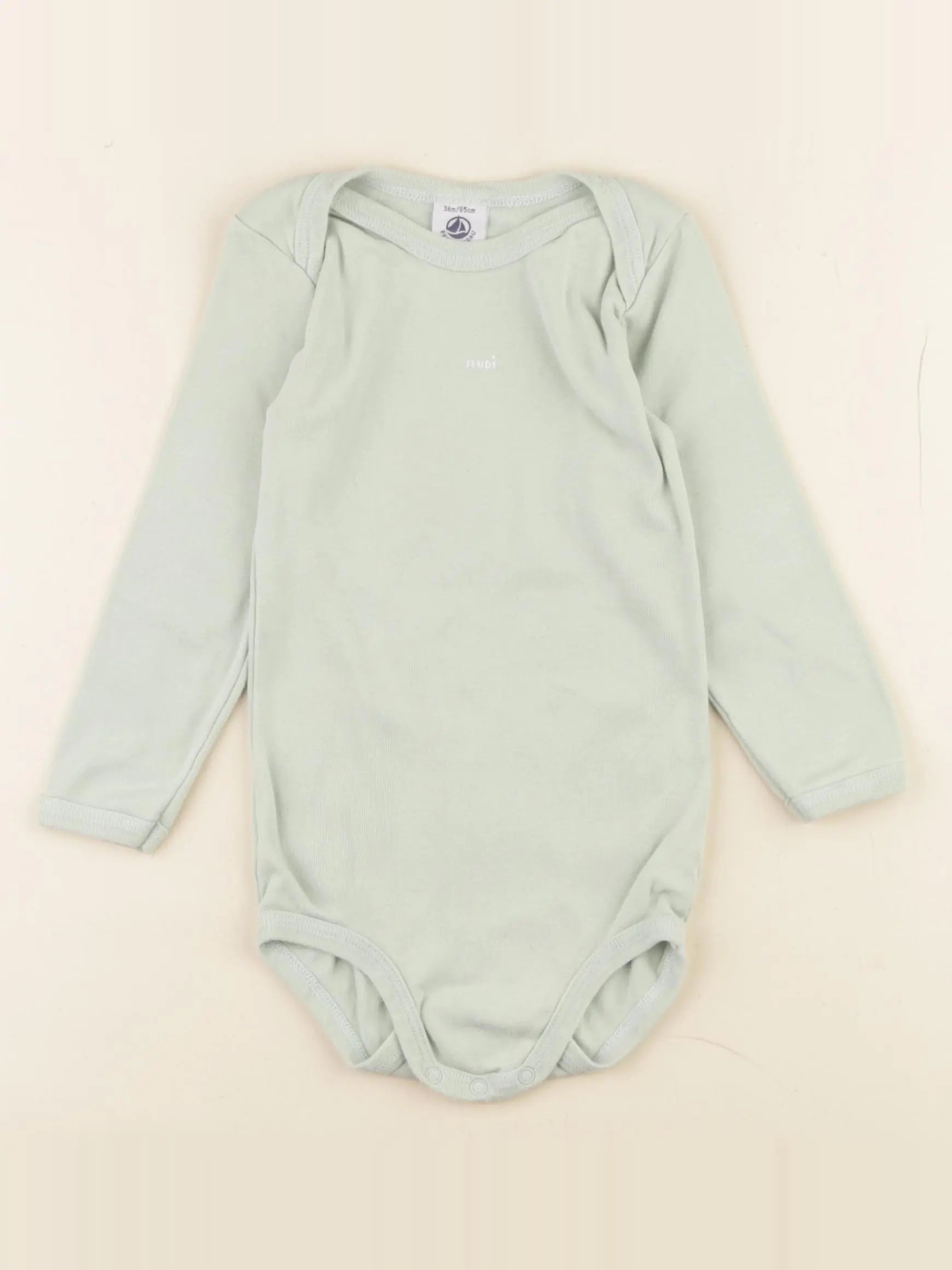 Petit Bateau - body vert - 36 mois