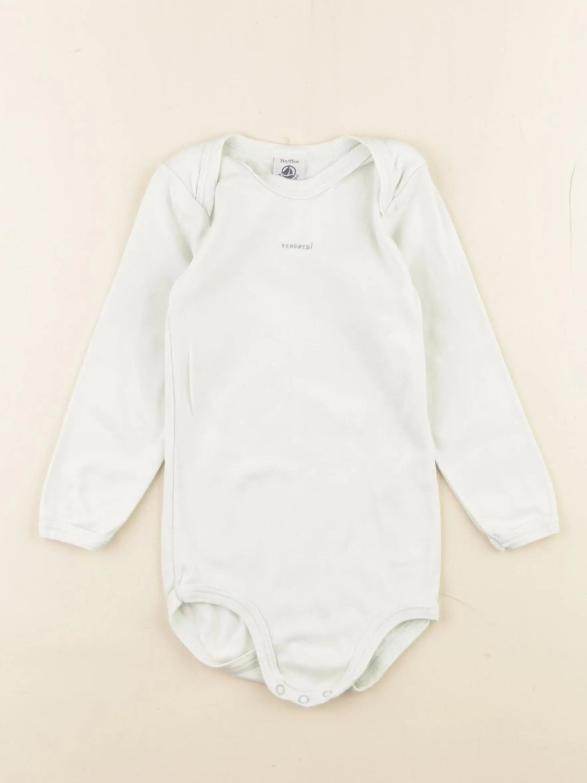Petit Bateau - body vert - 36 mois