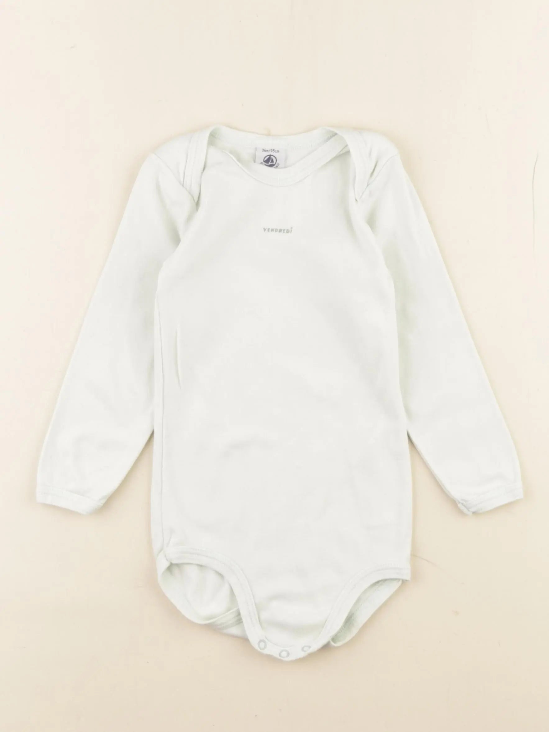 Petit Bateau - body vert - 36 mois