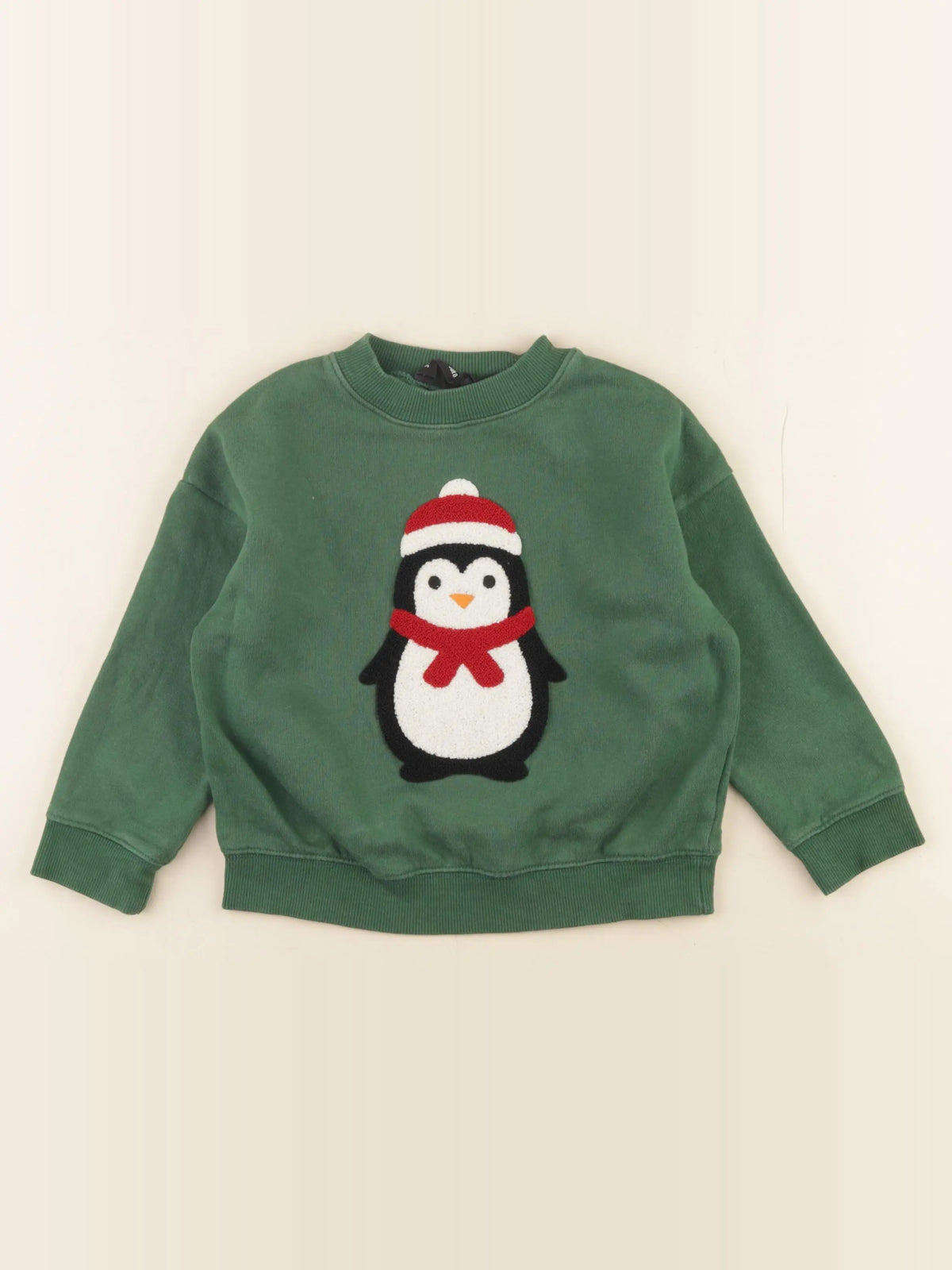 Monoprix - sweat vert - 3 ans