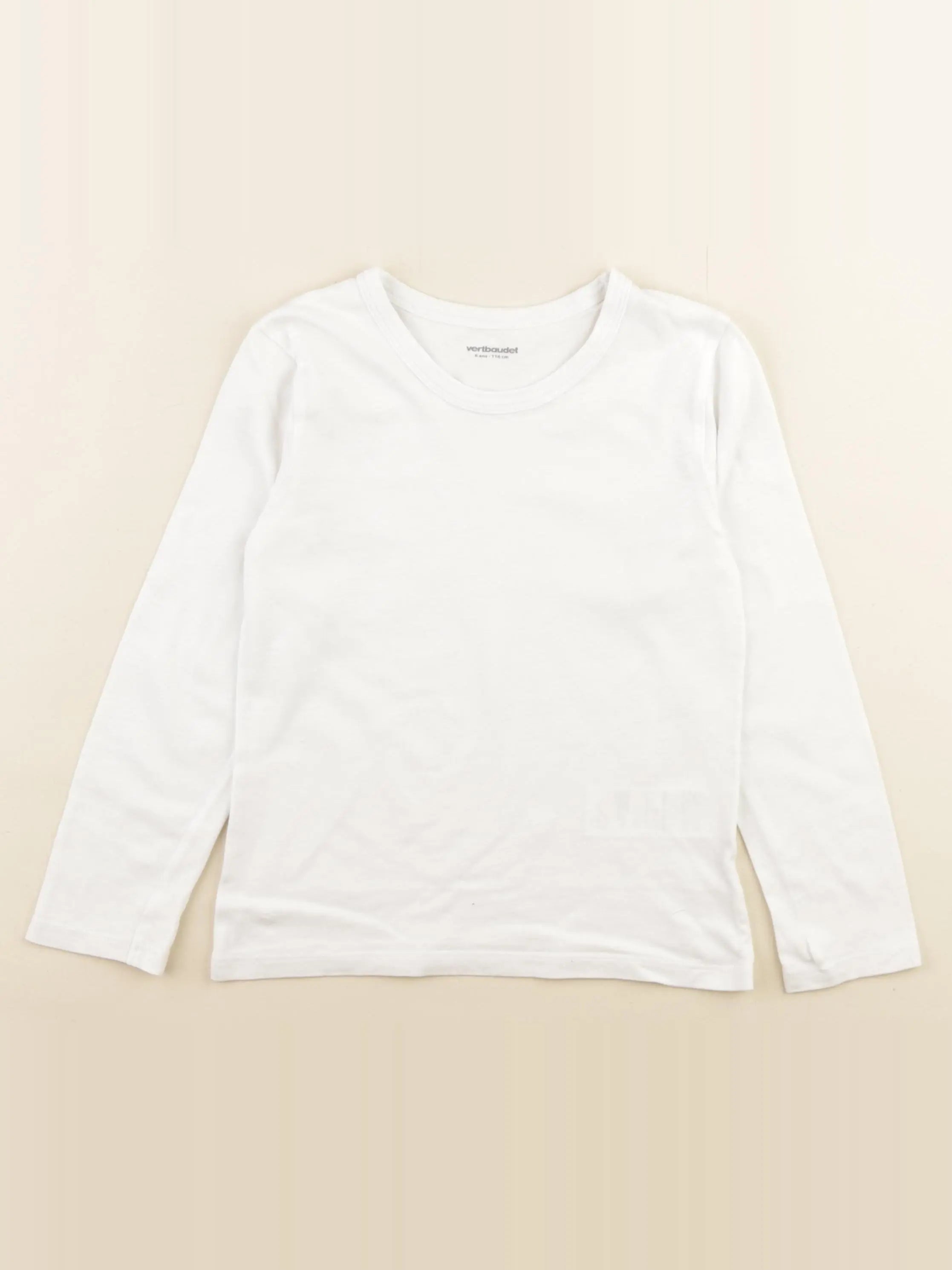 Vertbaudet - maillot de corps blanc - 6 ans