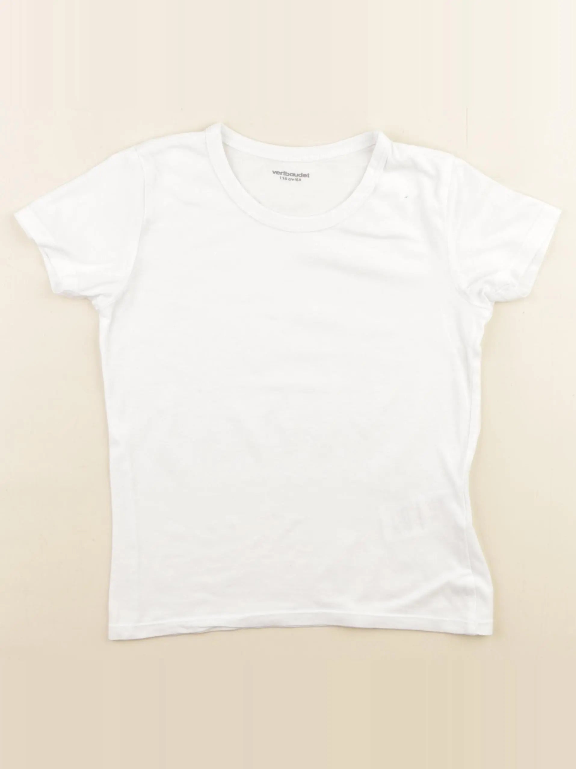 Vertbaudet - maillot de corps blanc - 6 ans