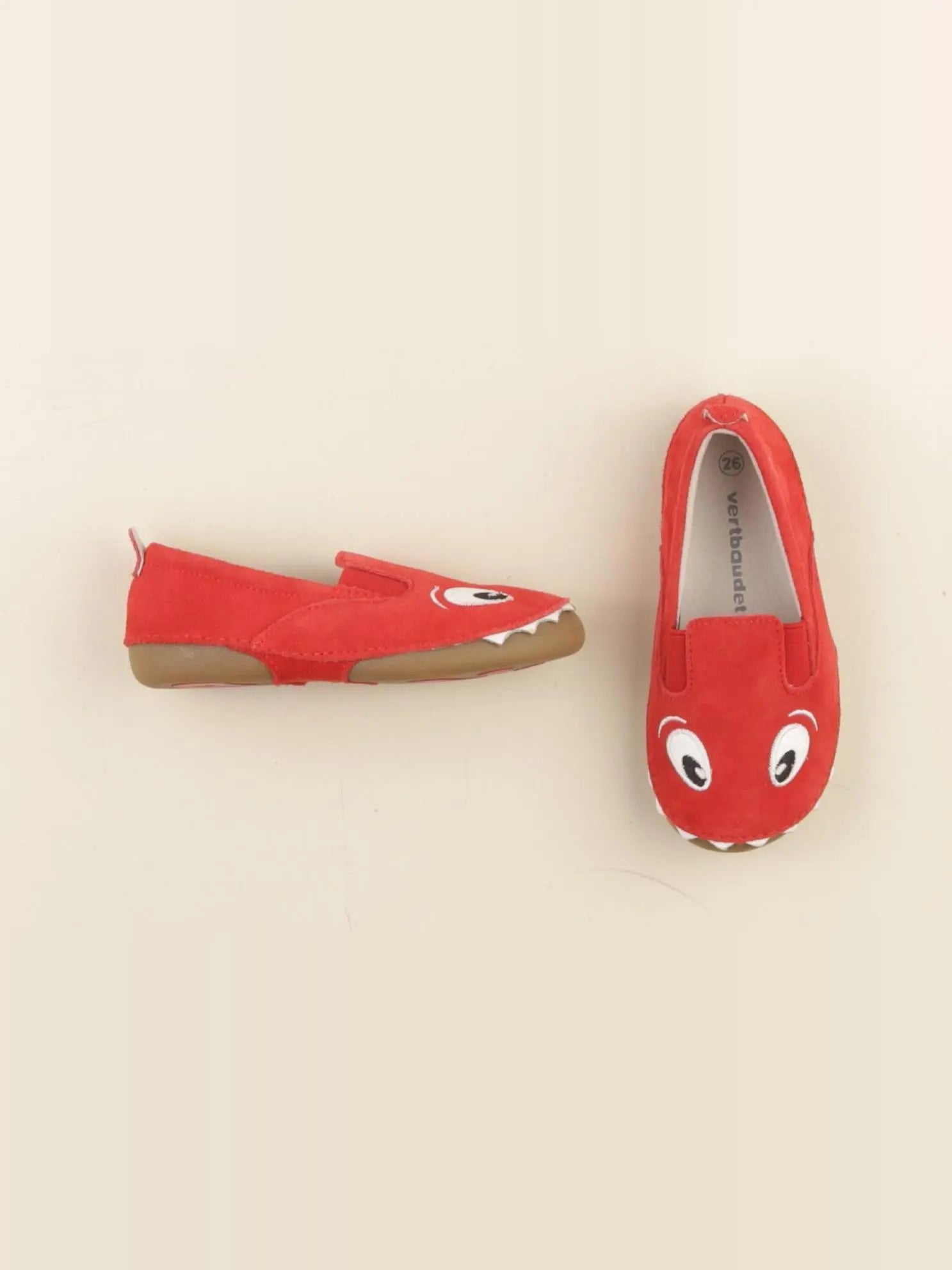 Vertbaudet - ballerines rouge - pointure 26