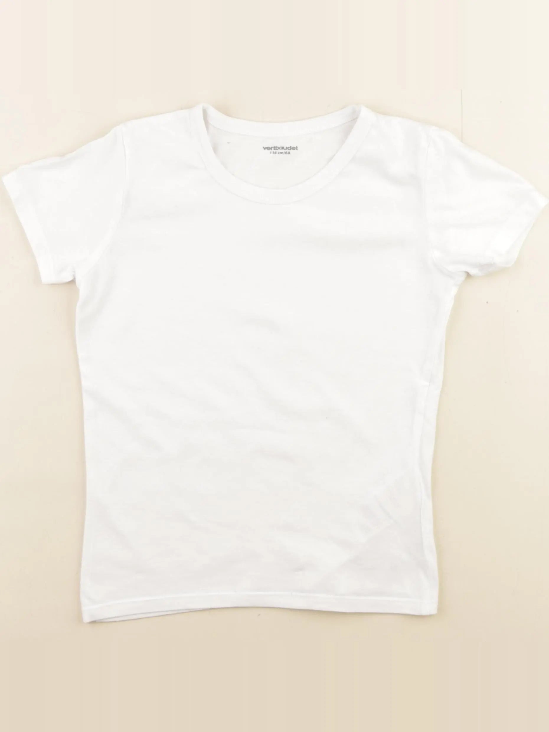 Vertbaudet - maillot de corps blanc - 6 ans