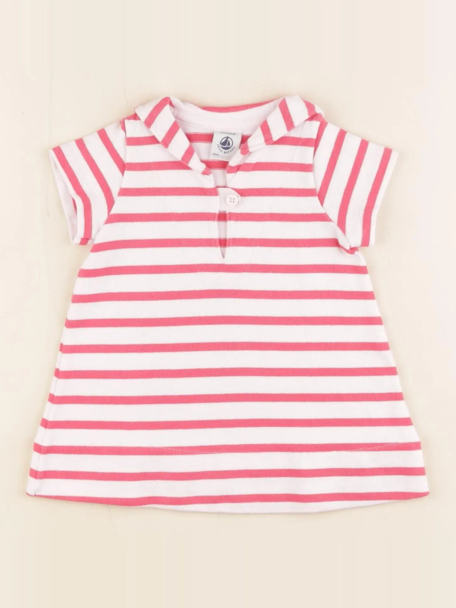 Petit Bateau - robe rose - 3 mois
