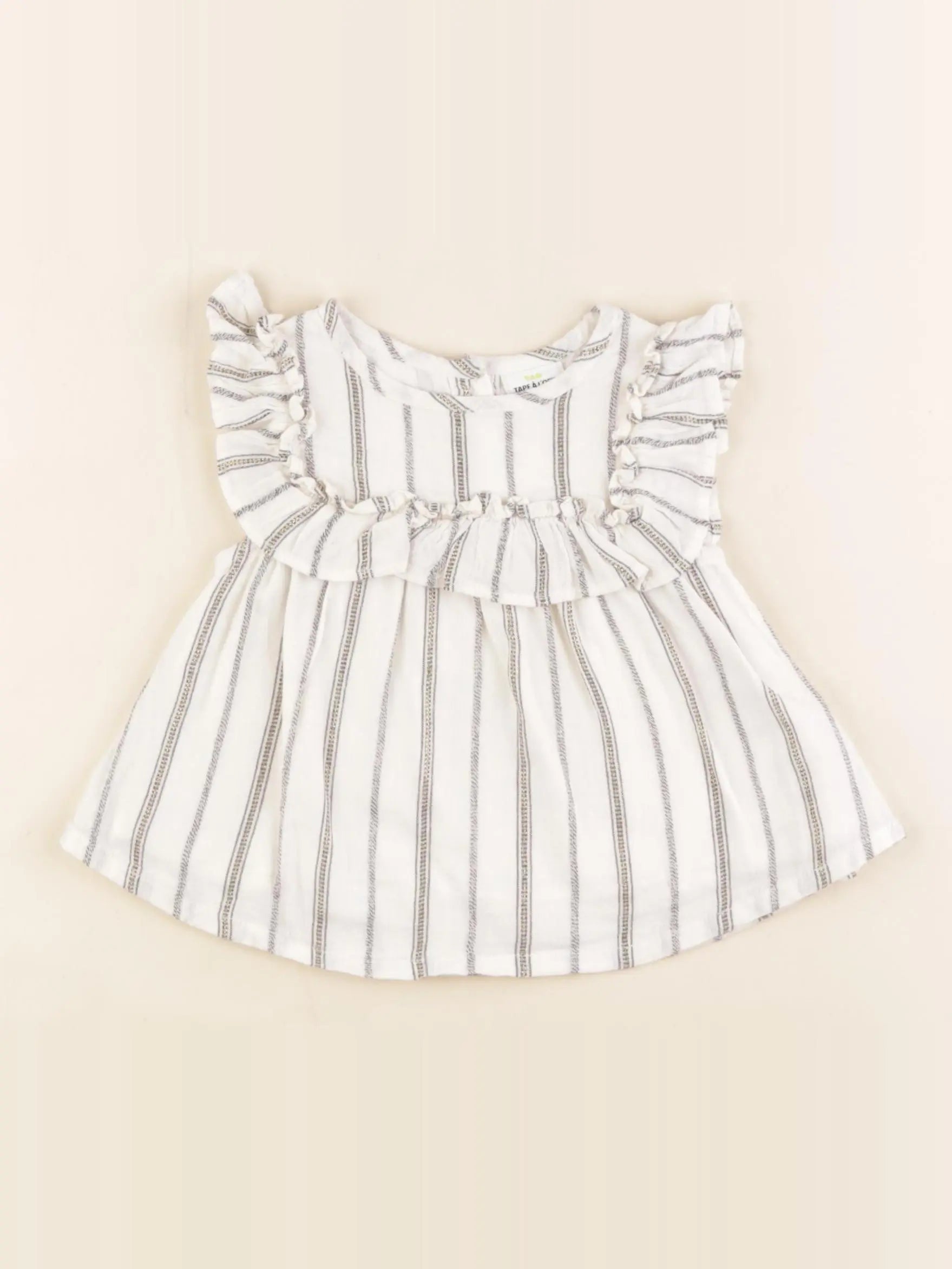Tape à l'oeil - blouse beige, gris - 6 mois