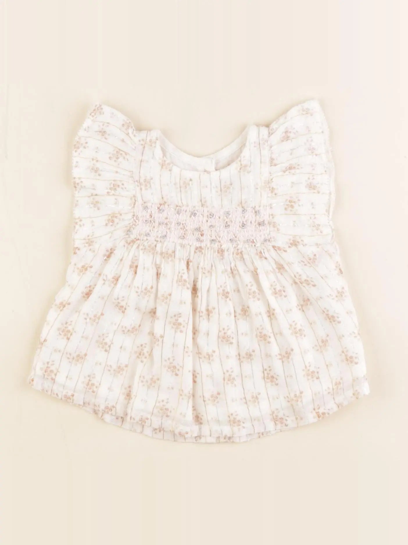 Louis Louise - blouse beige, marron - 3 mois