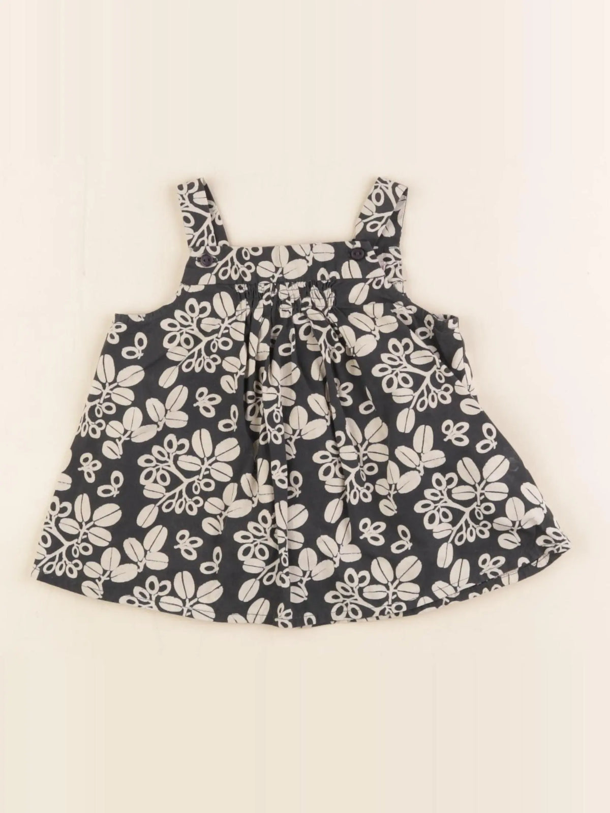 Bonton - blouse beige, noir - 12 mois