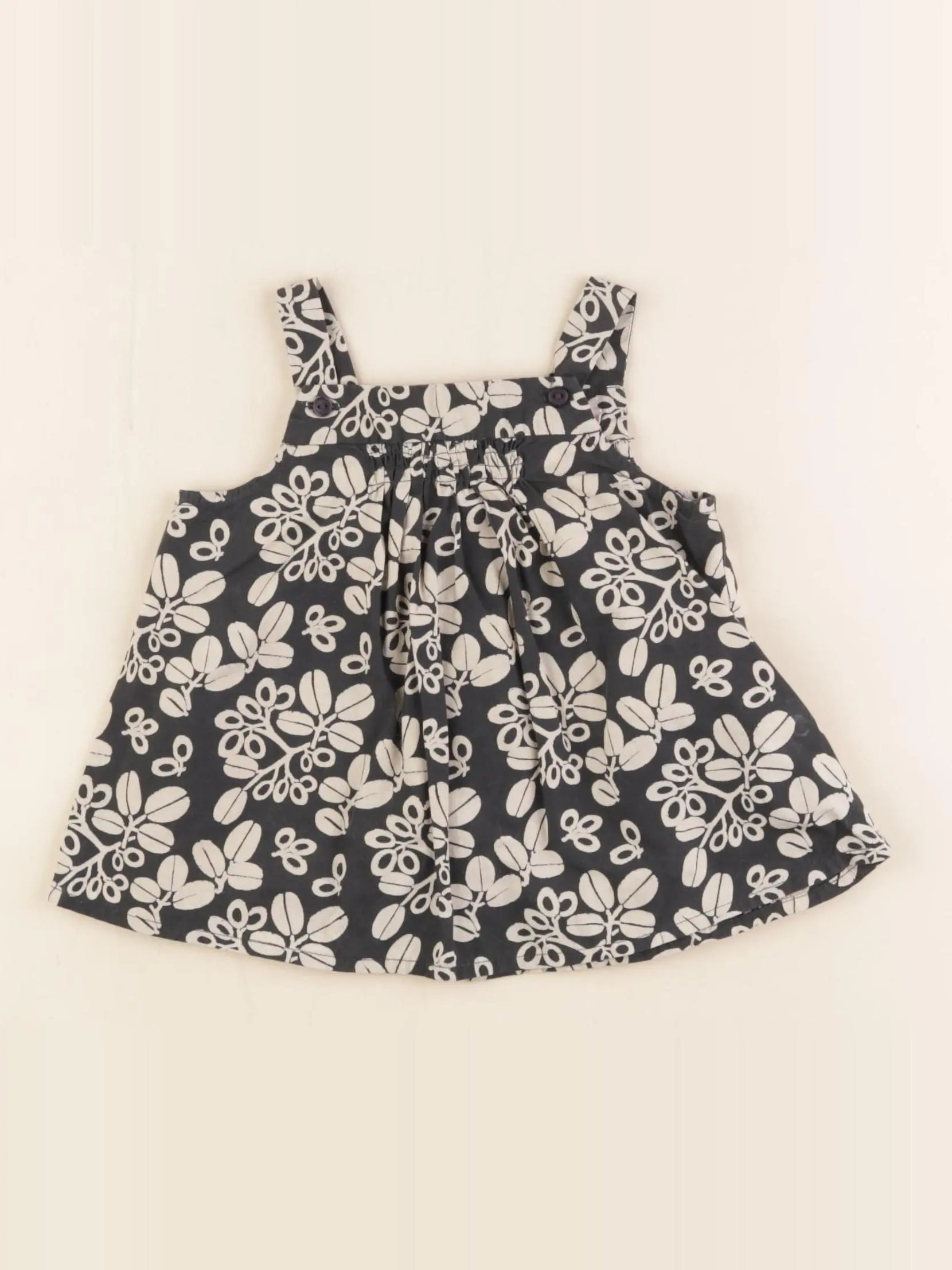 Bonton - blouse beige, noir - 12 mois