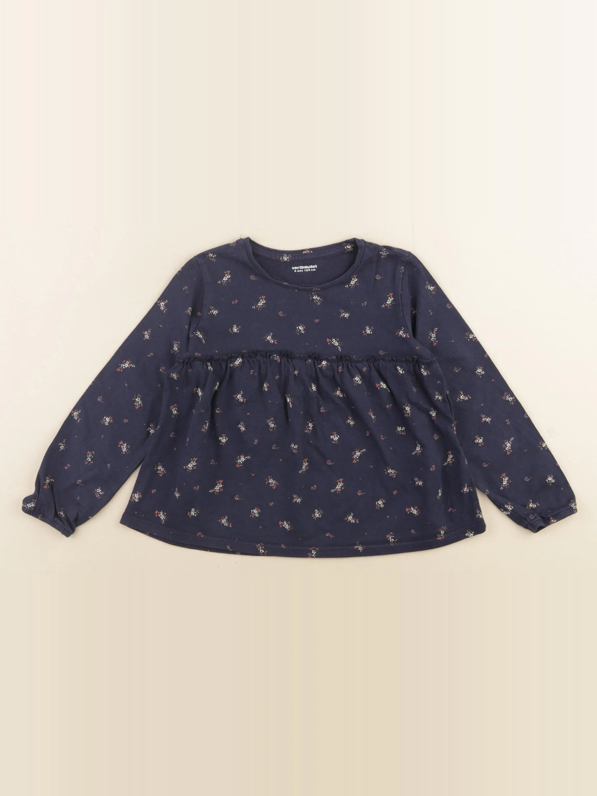 Vertbaudet - tee-shirt bleu - 4 ans