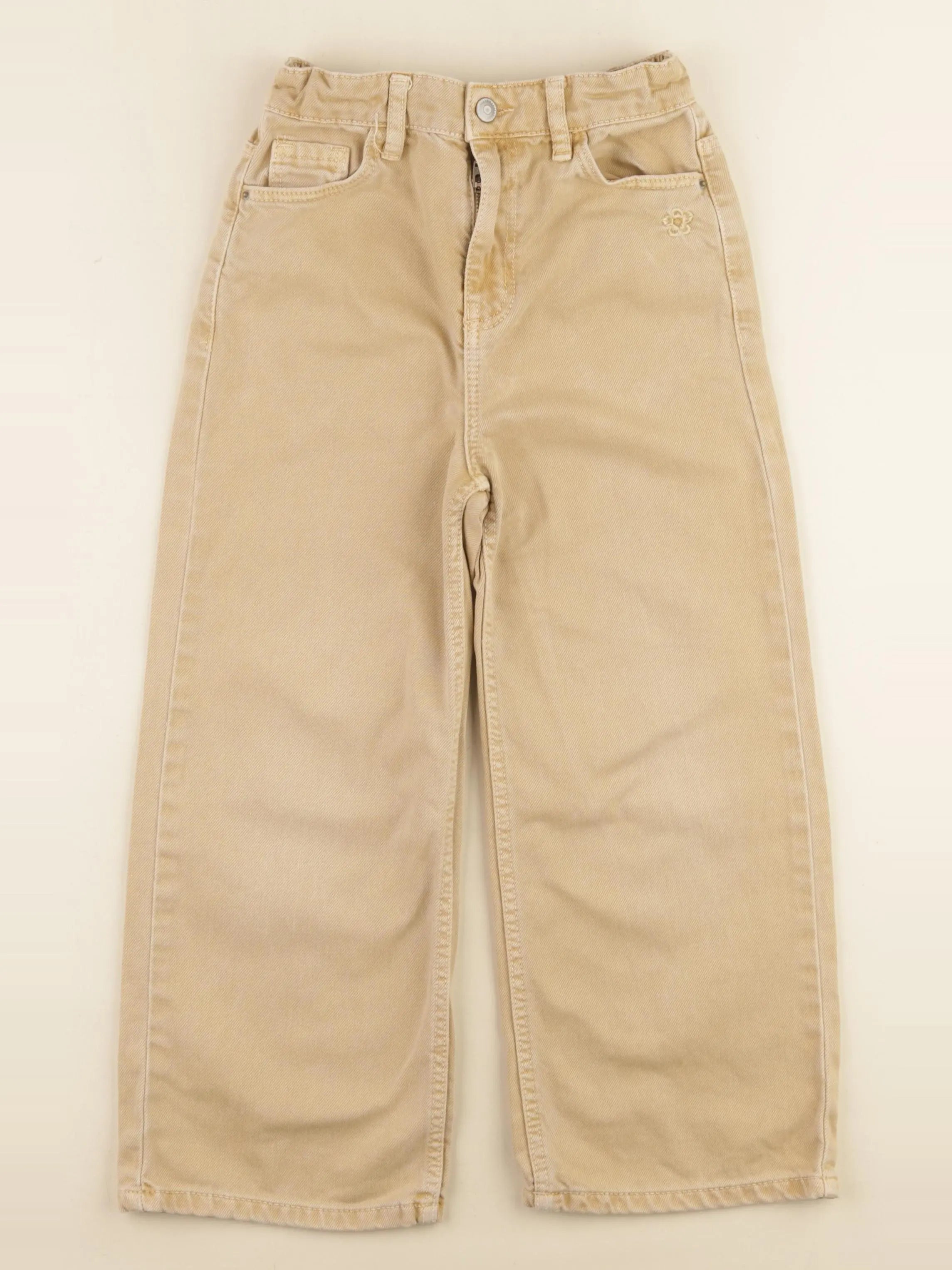 Vertbaudet - jean jaune - 7 ans