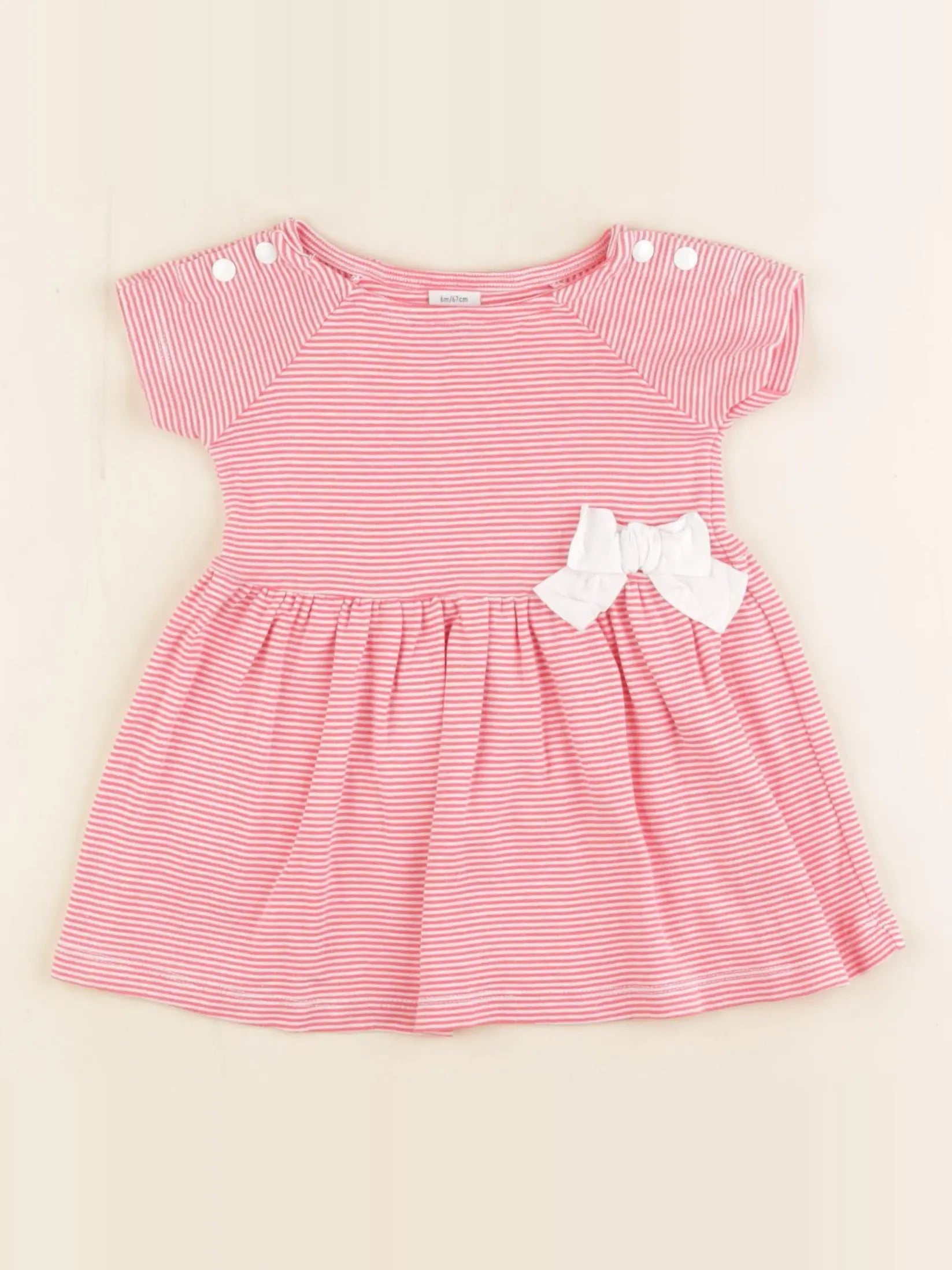 Petit Bateau - robe rose - 6 mois