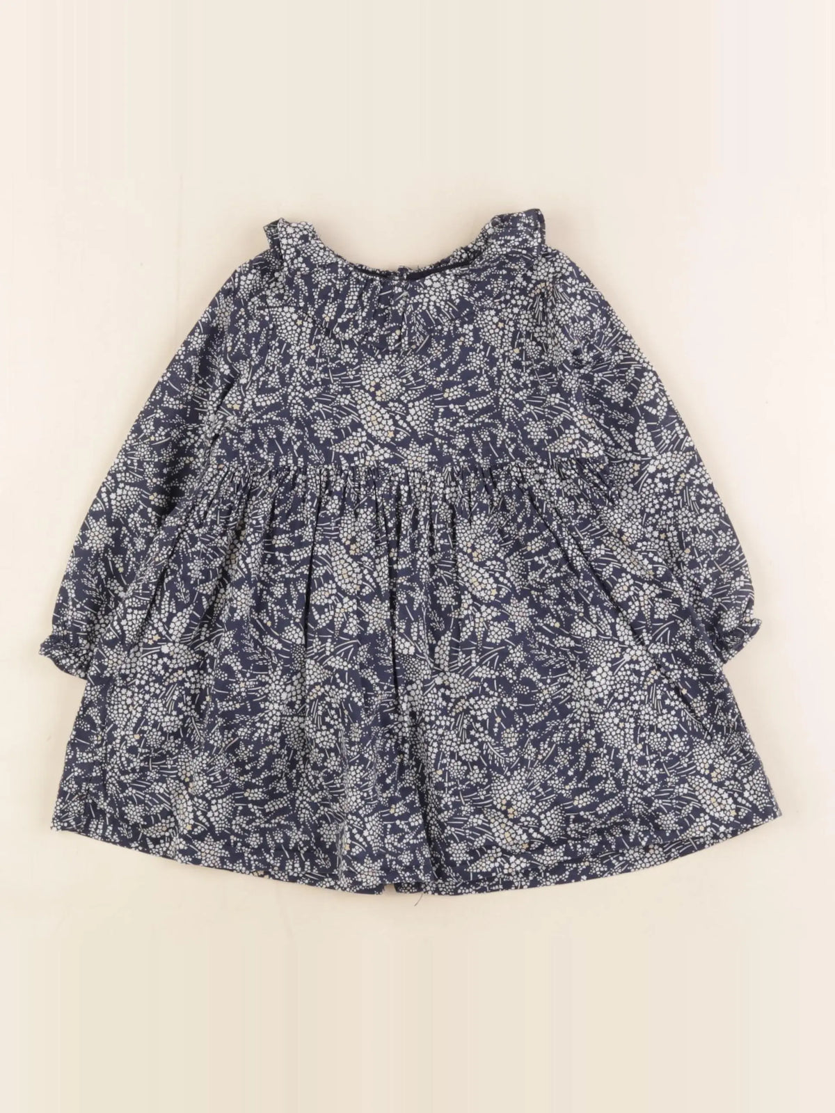 Jacadi - robe liberty bleu - 12 mois