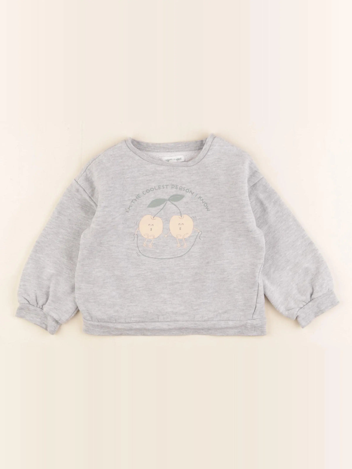 Vertbaudet - sweat gris - 3 ans