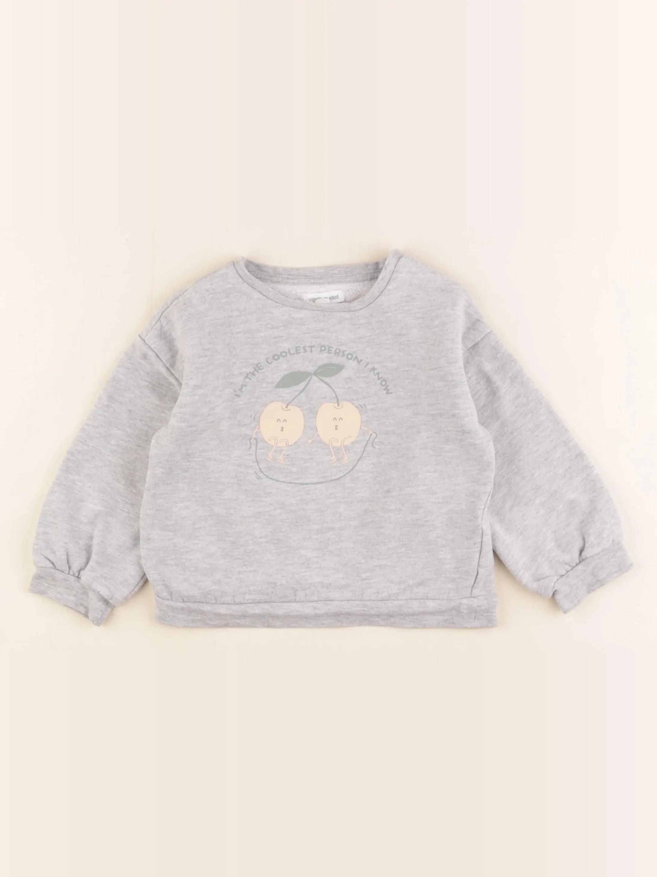 Vertbaudet - sweat gris - 3 ans