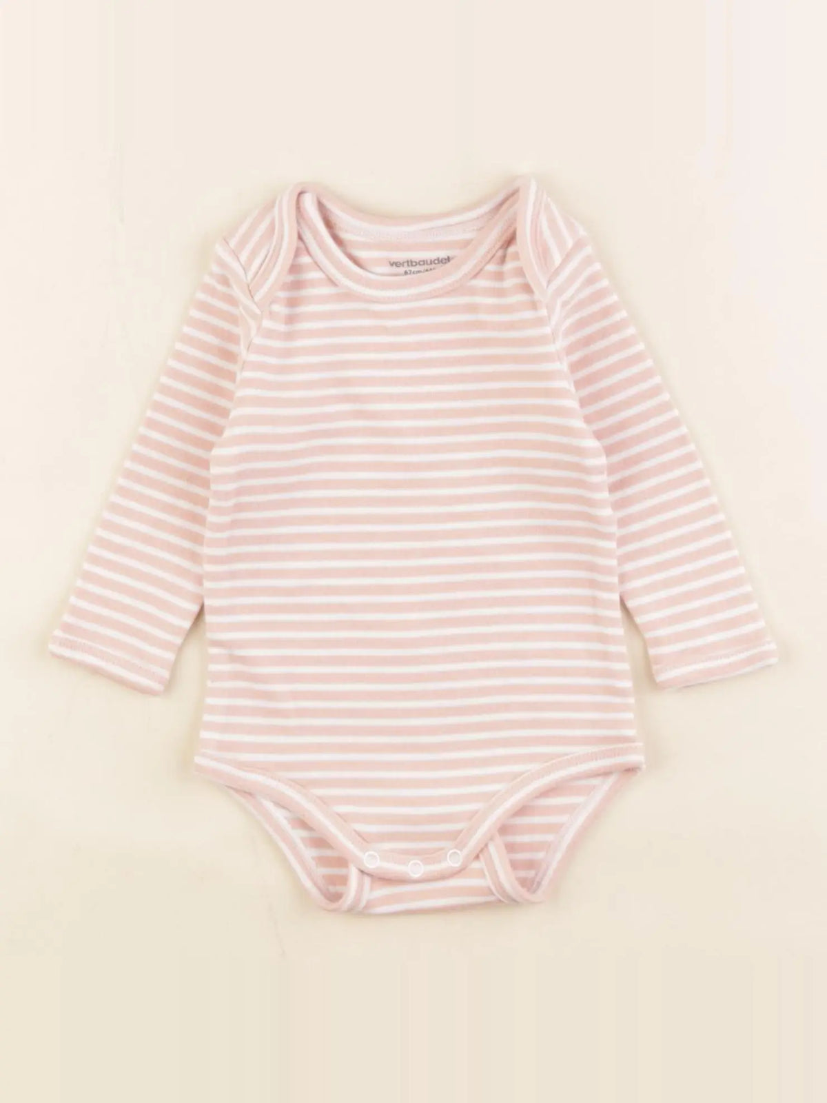 Vertbaudet - body rose - 6 mois