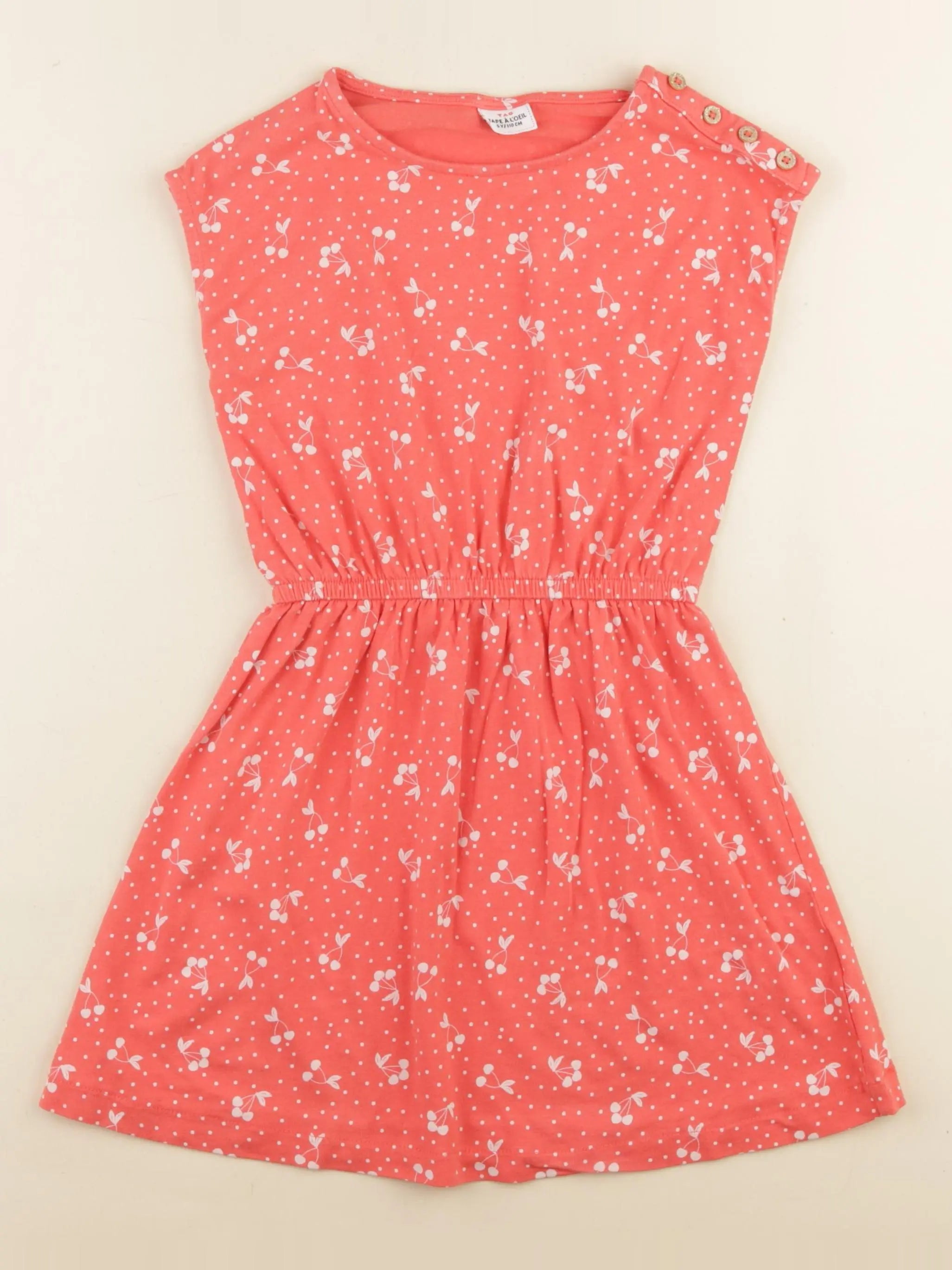 Tape à l'oeil - robe orange - 5 ans