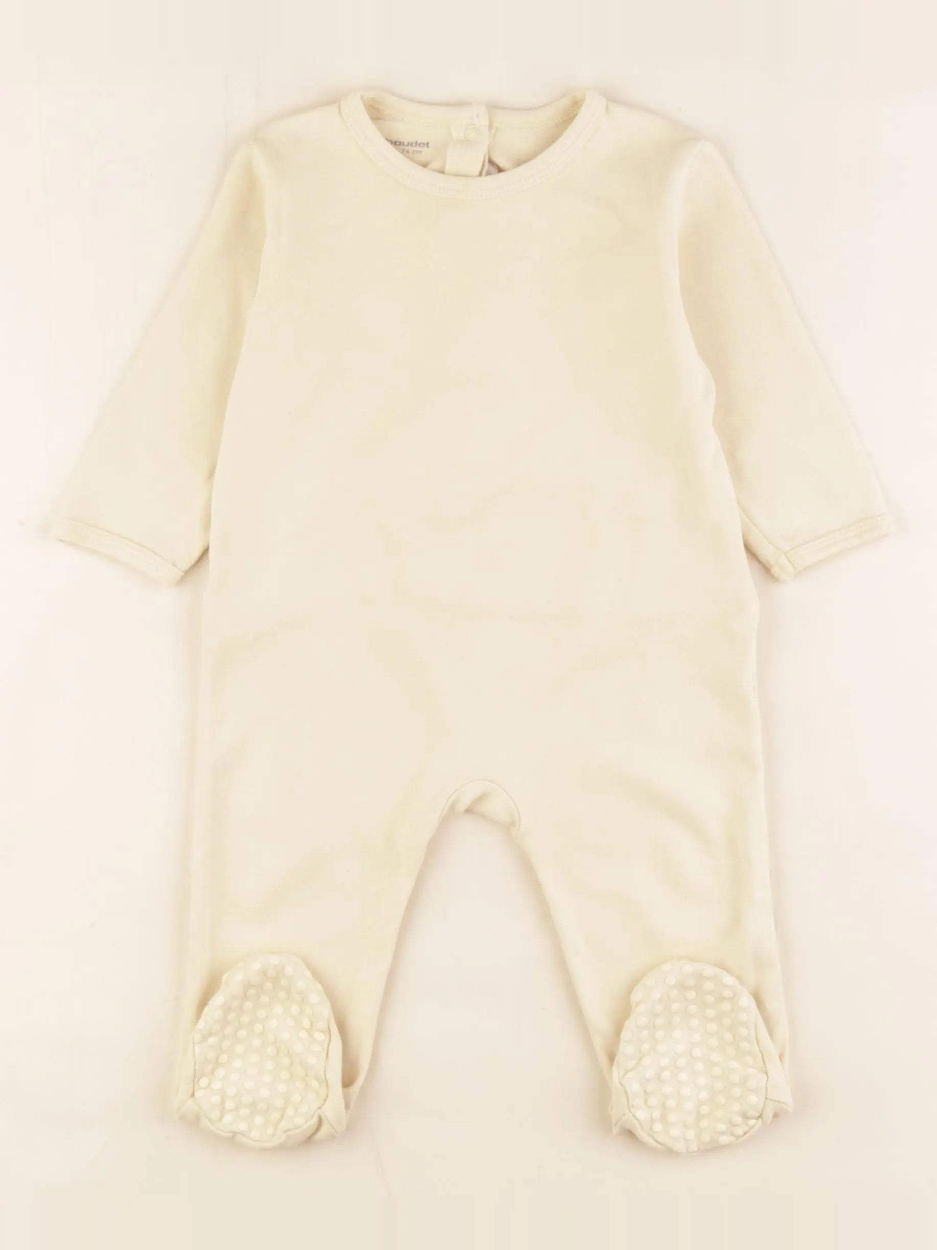 Vertbaudet - pyjama coton jaune - 12 mois