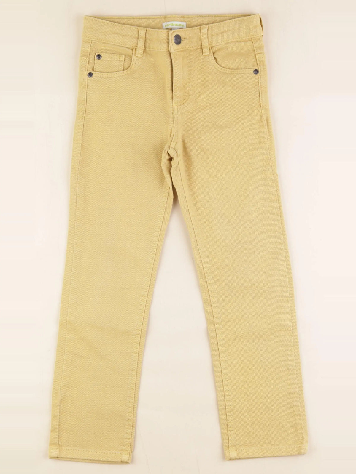 Vertbaudet - jean jaune - 7 ans