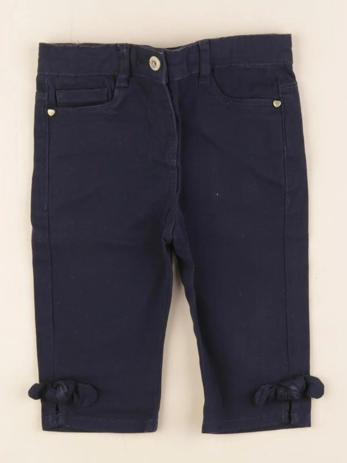 Vertbaudet - pantacourt bleu - 2 ans