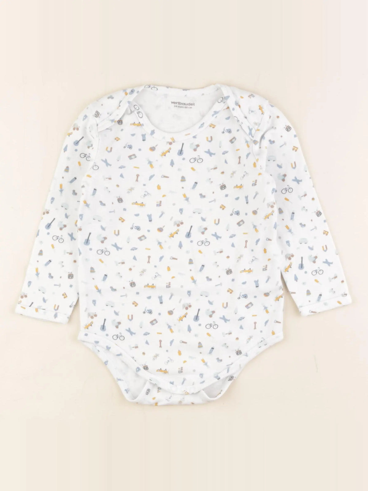 Vertbaudet - body bleu - 24 mois