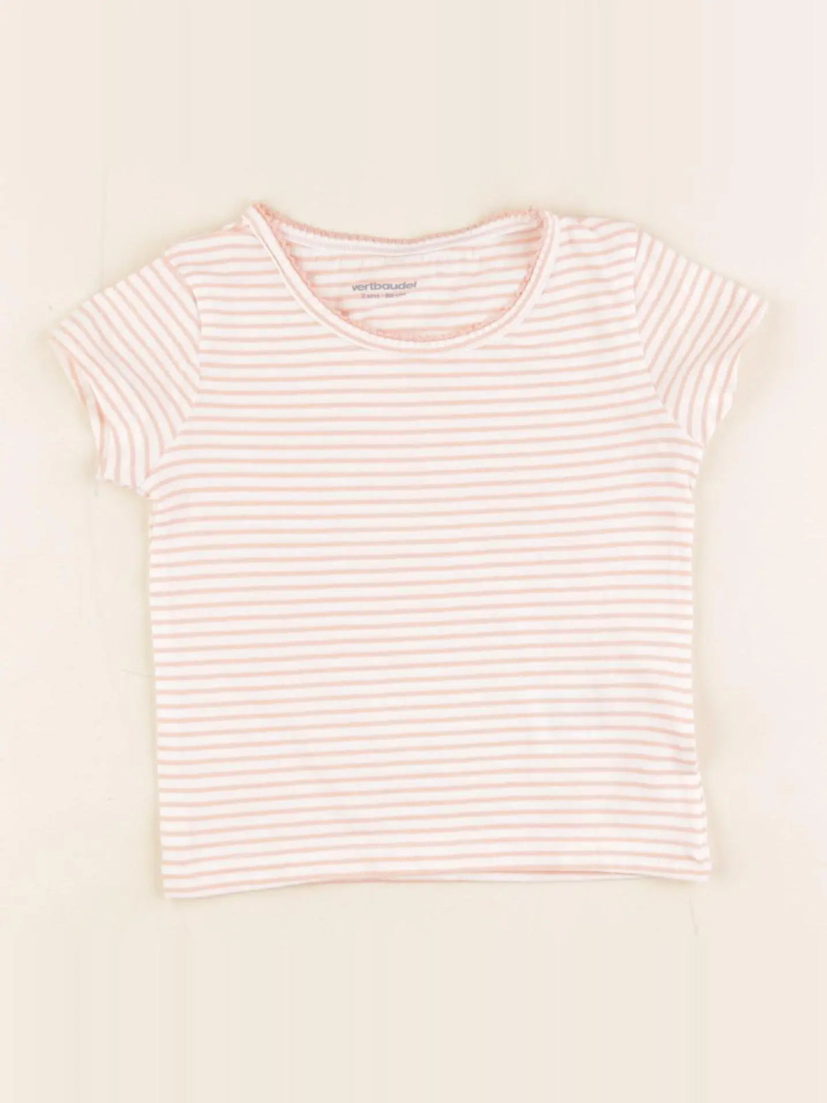 Vertbaudet - maillot de corps rose - 2 ans