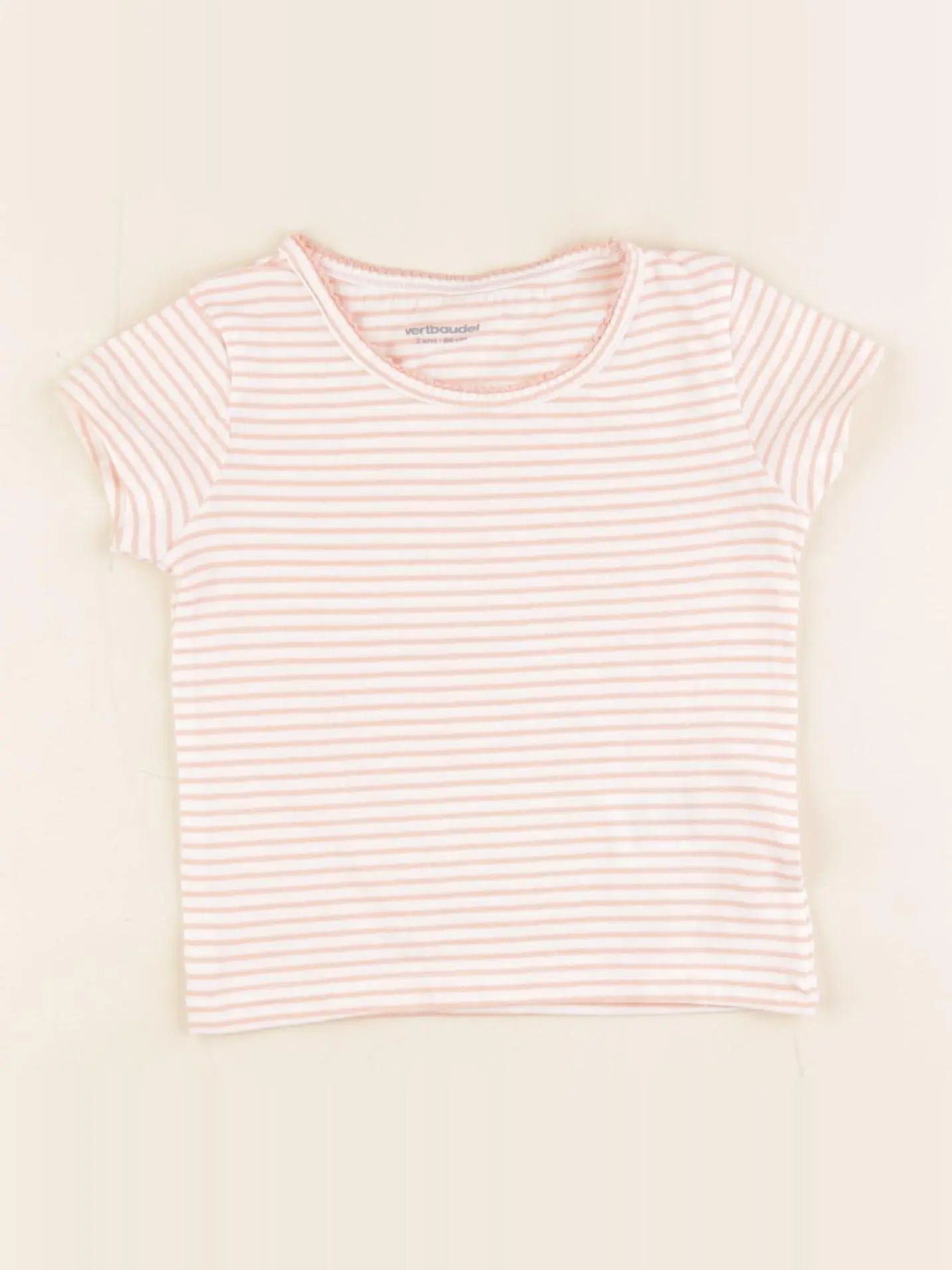 Vertbaudet - maillot de corps rose - 2 ans