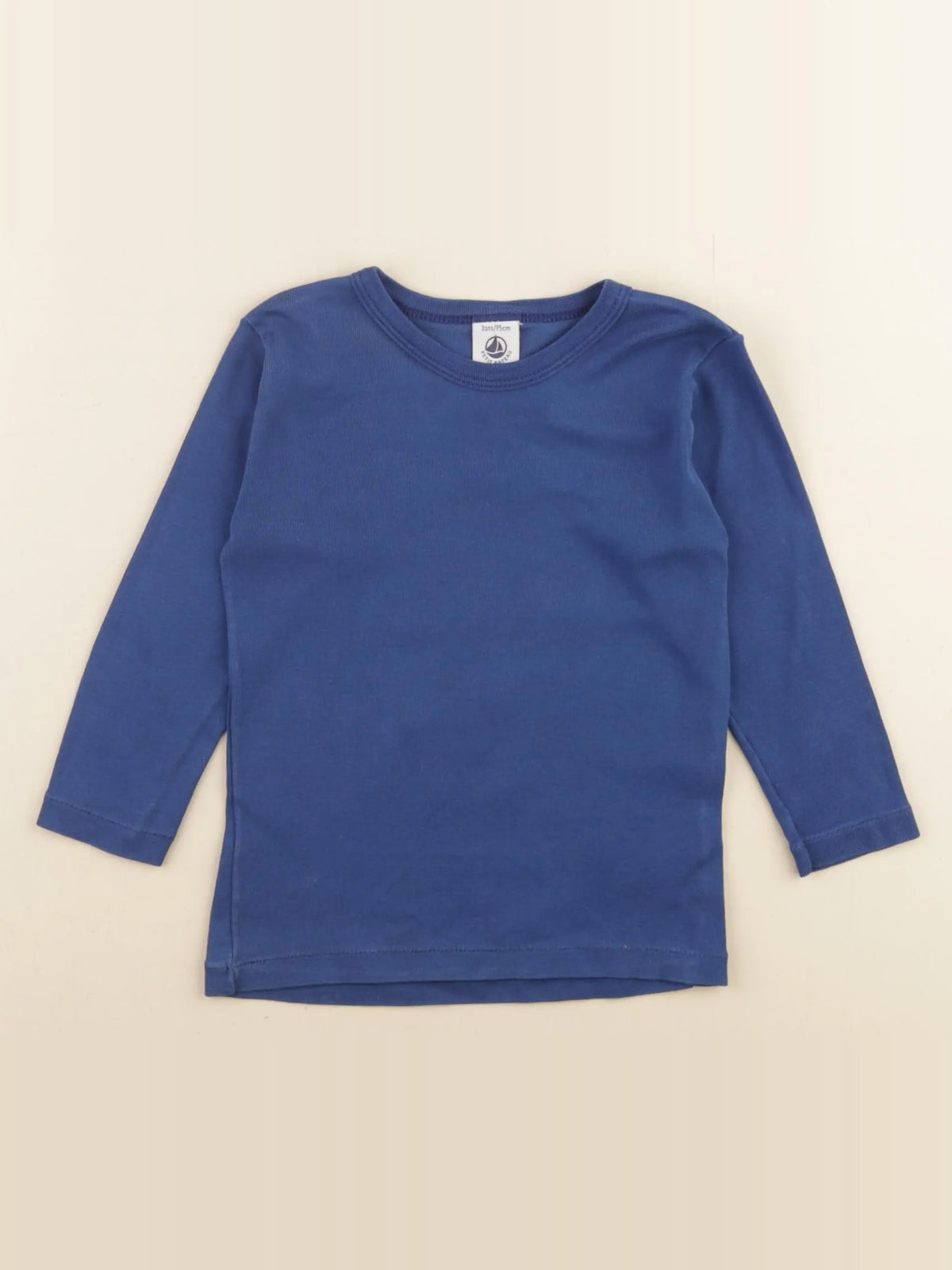 Petit Bateau - tee-shirt bleu - 3 ans