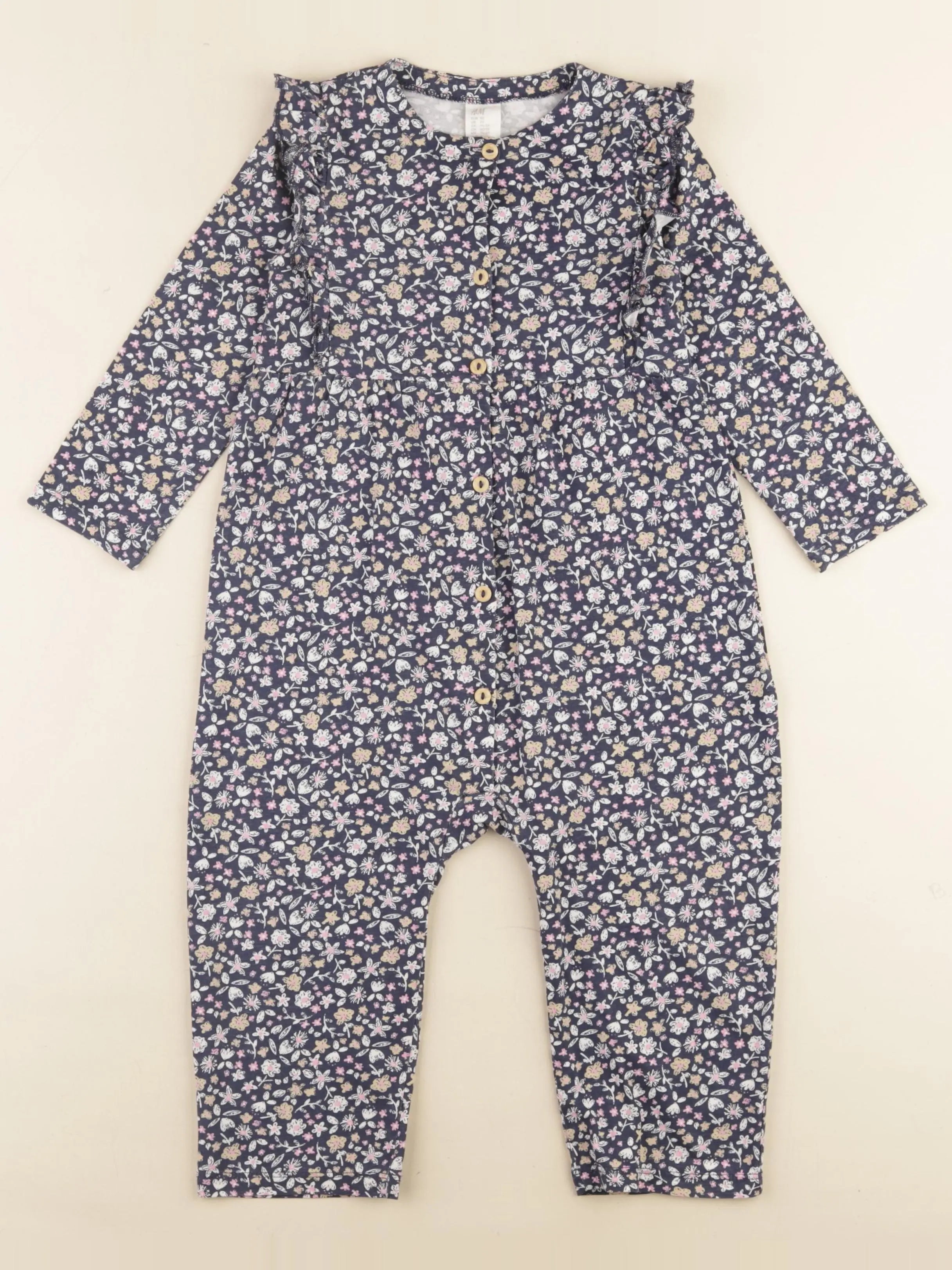 H&M - combinaison bleu - 18/24 mois