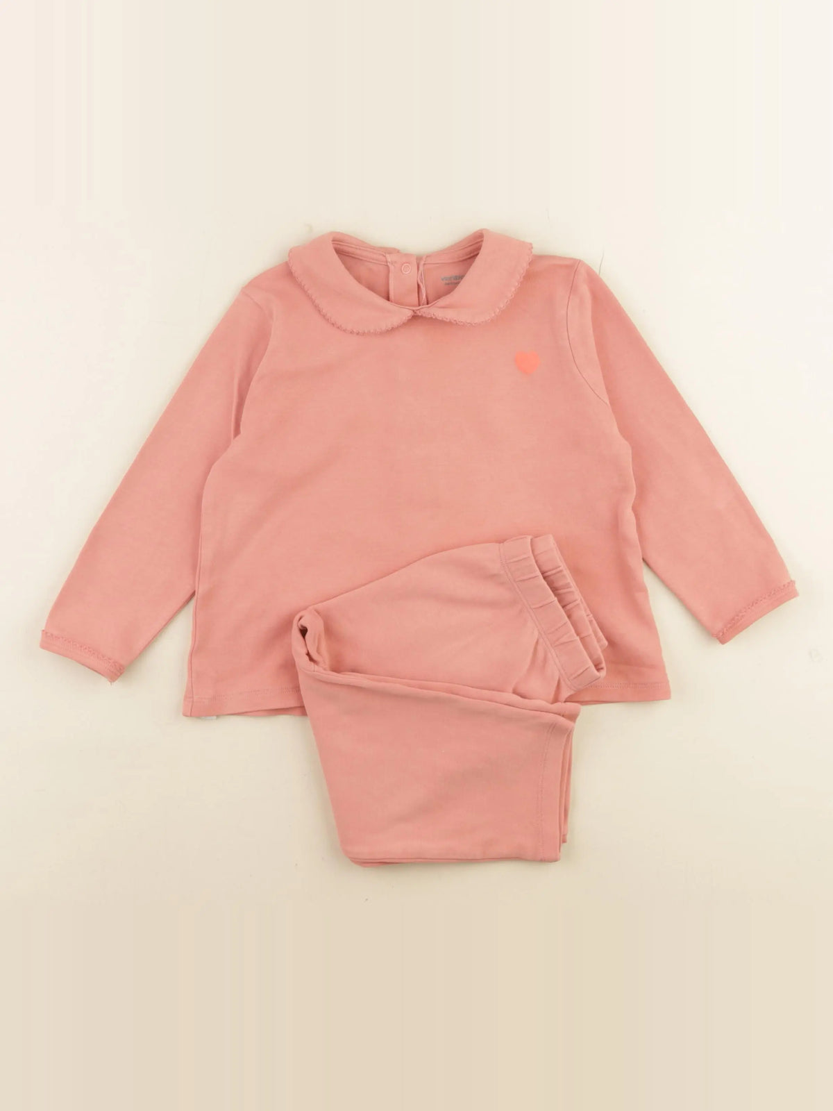 Vertbaudet - pyjama coton rose - 36 mois