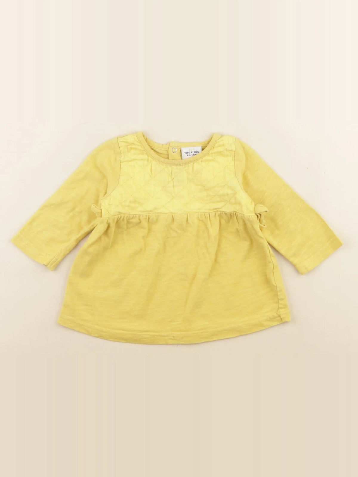Tape à l'oeil - tee-shirt jaune - 6 mois