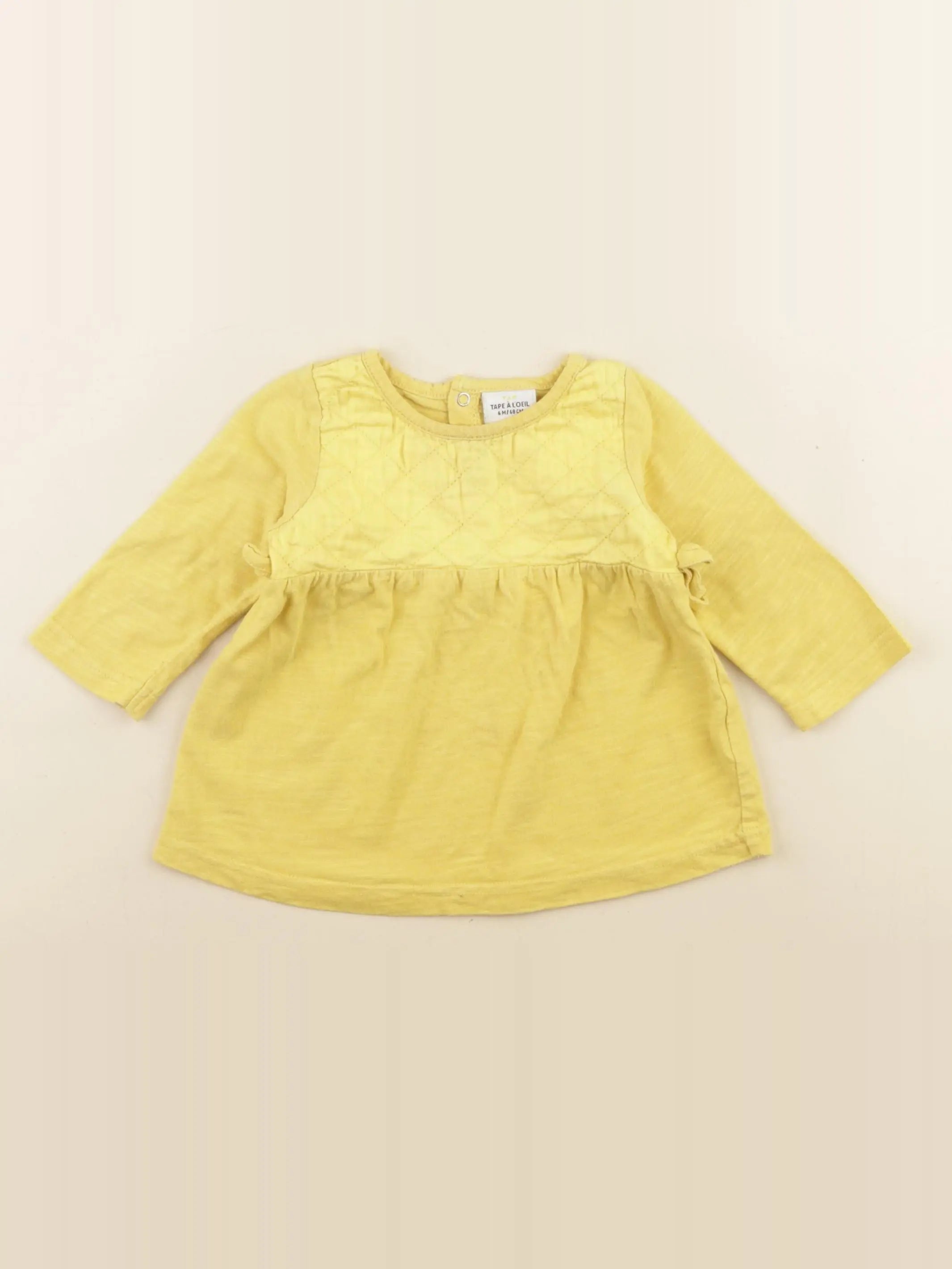 Tape à l'oeil - tee-shirt jaune - 6 mois