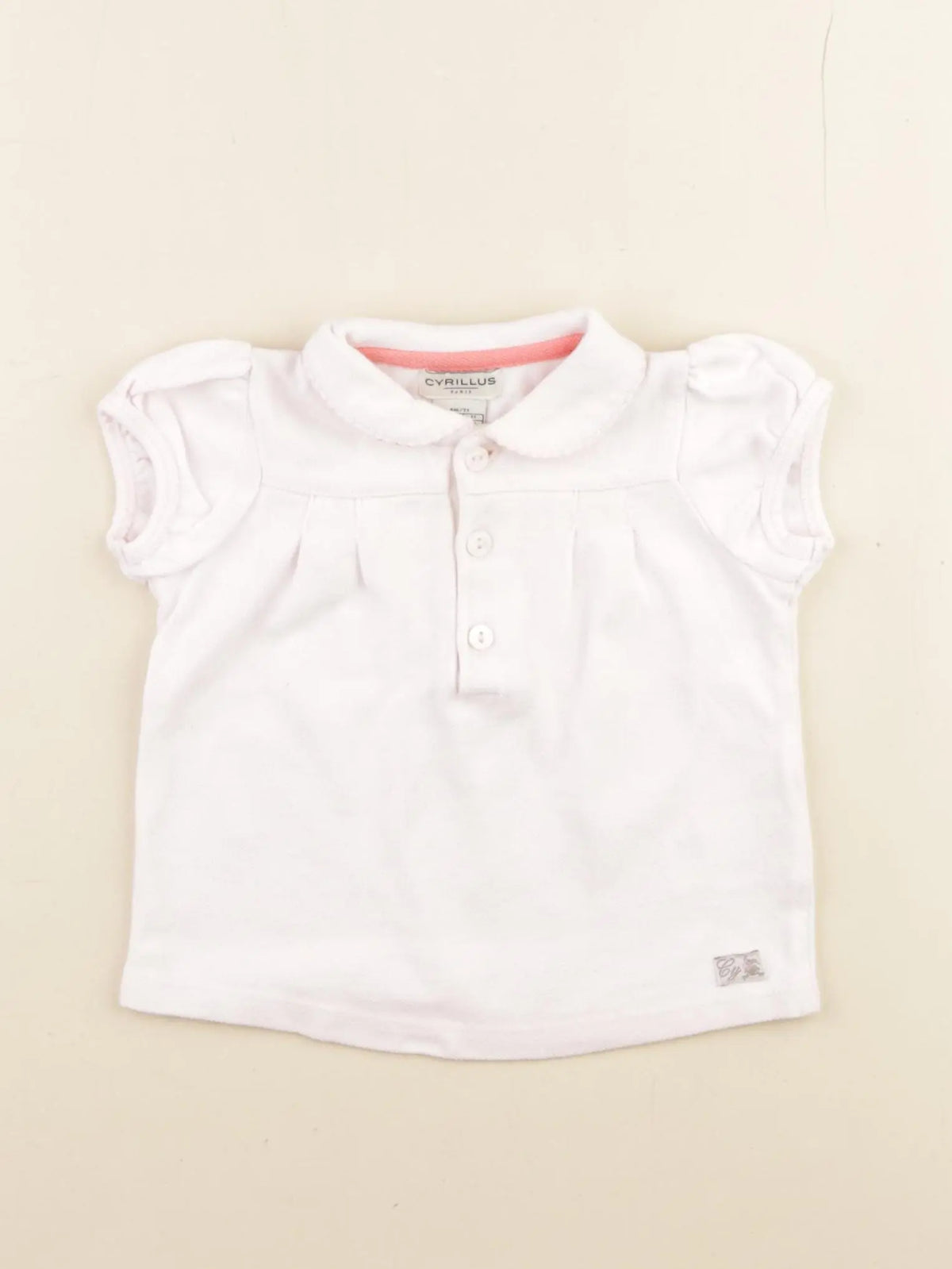 Cyrillus - polo rose - 9 mois