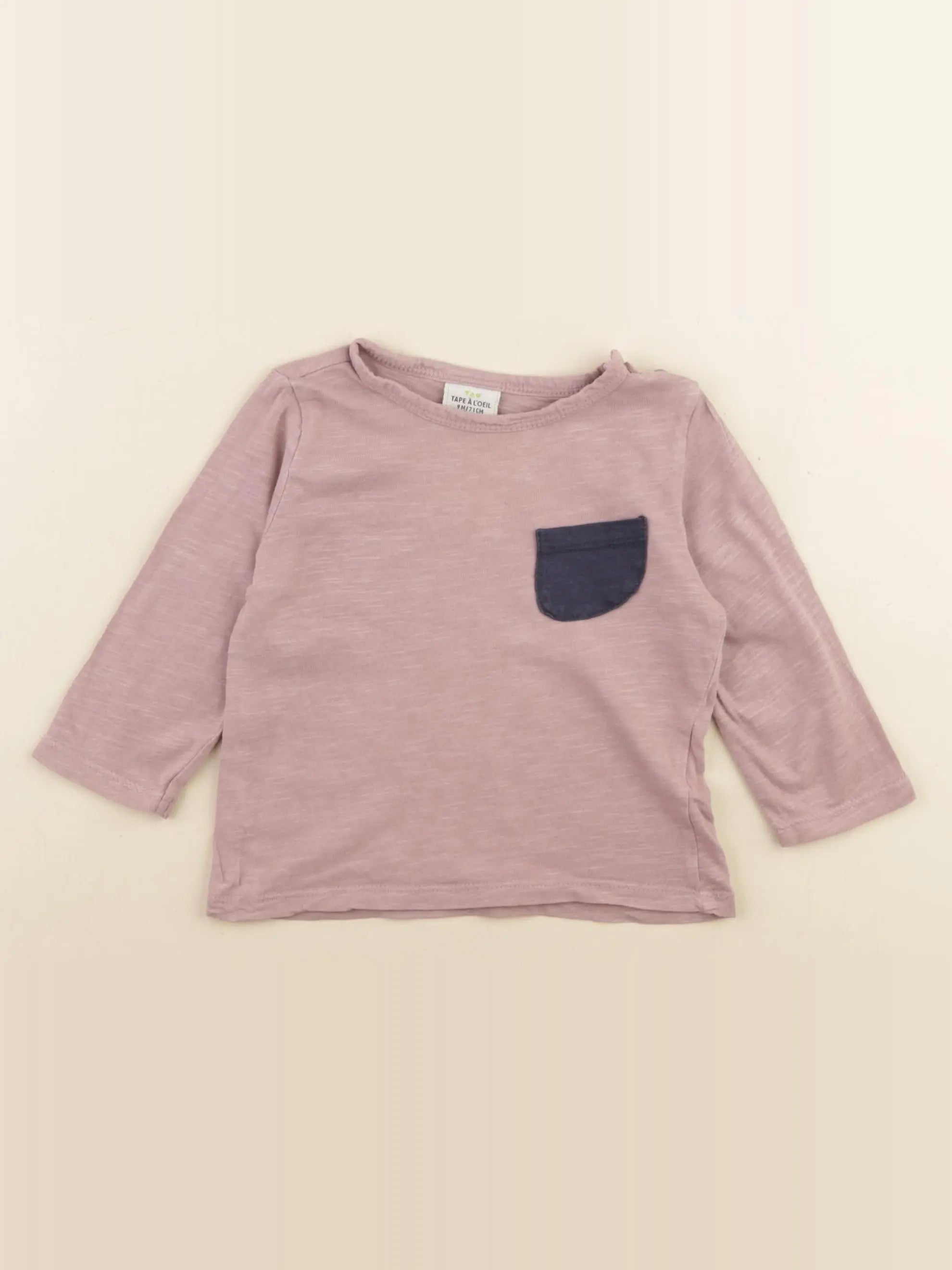 Tape à l'oeil - tee-shirt violet - 9 mois