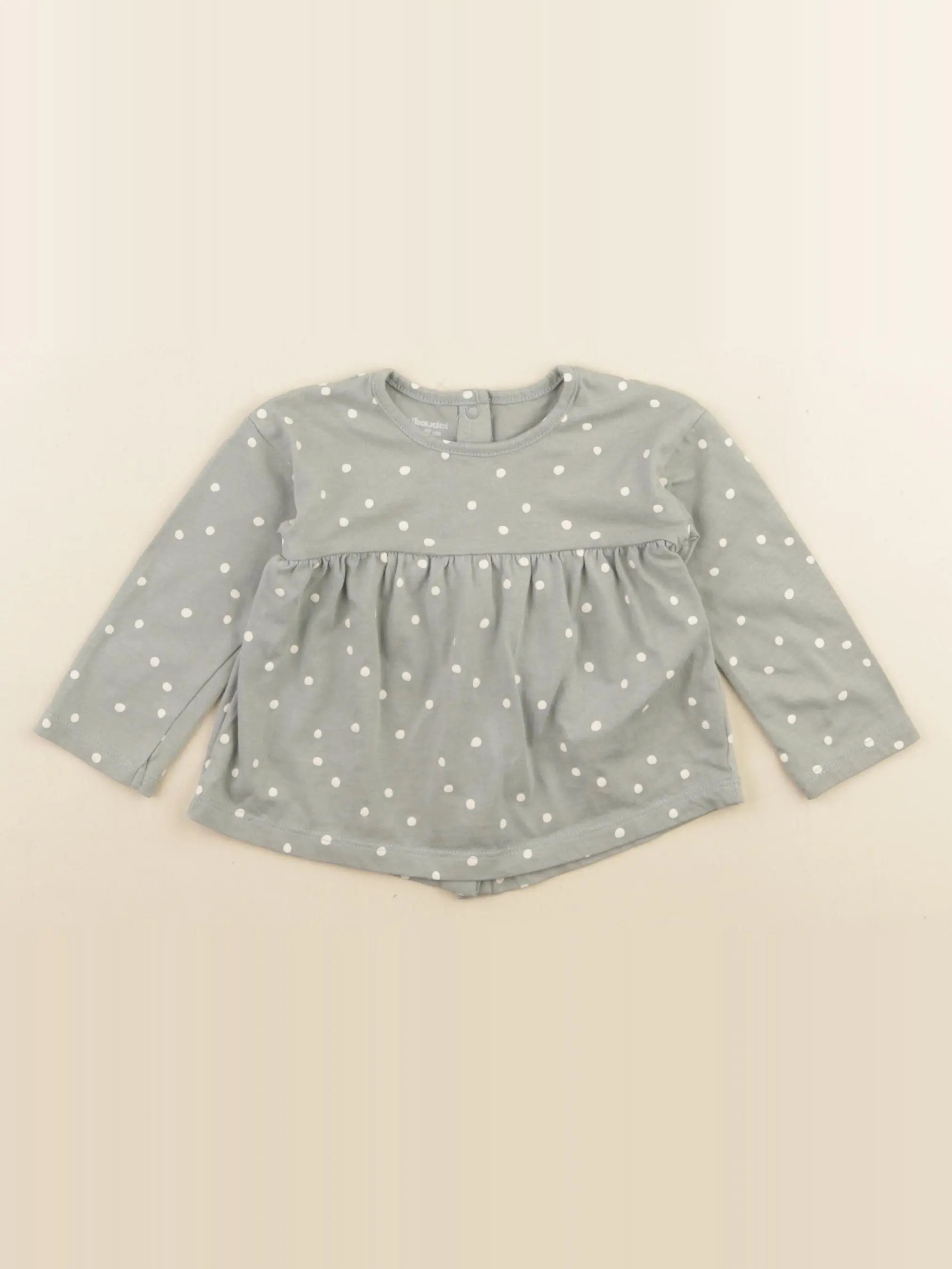 Vertbaudet - tee-shirt vert - 6 mois