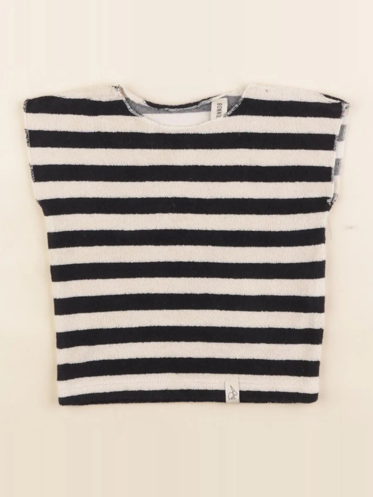 Bonnie & The Gang - tee-shirt beige, noir - 0/3 mois