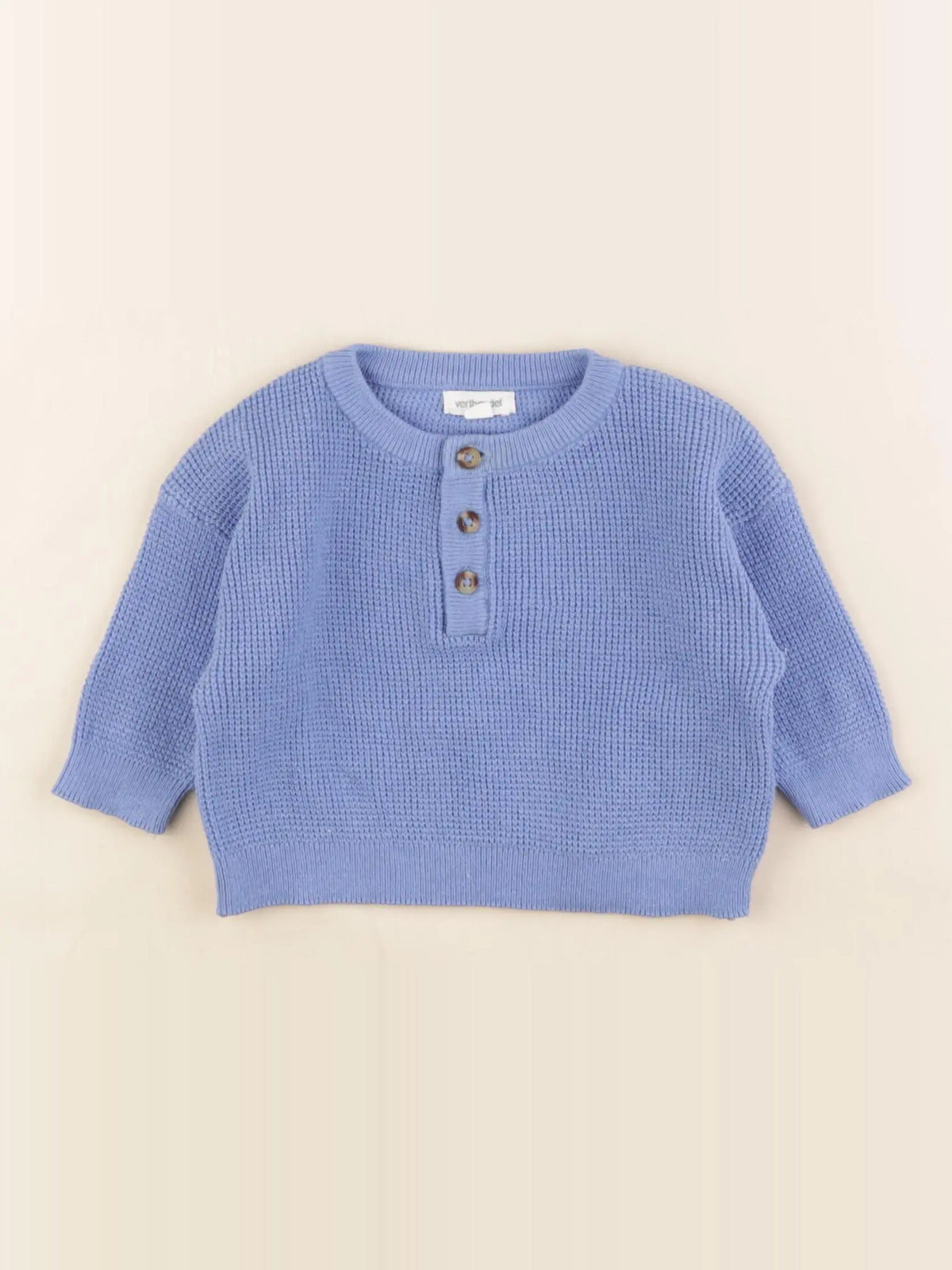 Vertbaudet - pull bleu - 3 mois