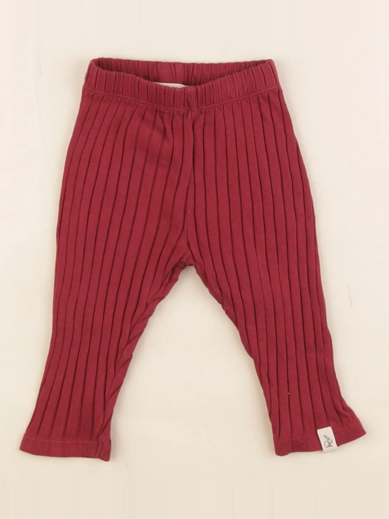 Bonnie & The Gang - legging rouge - 3/6 mois